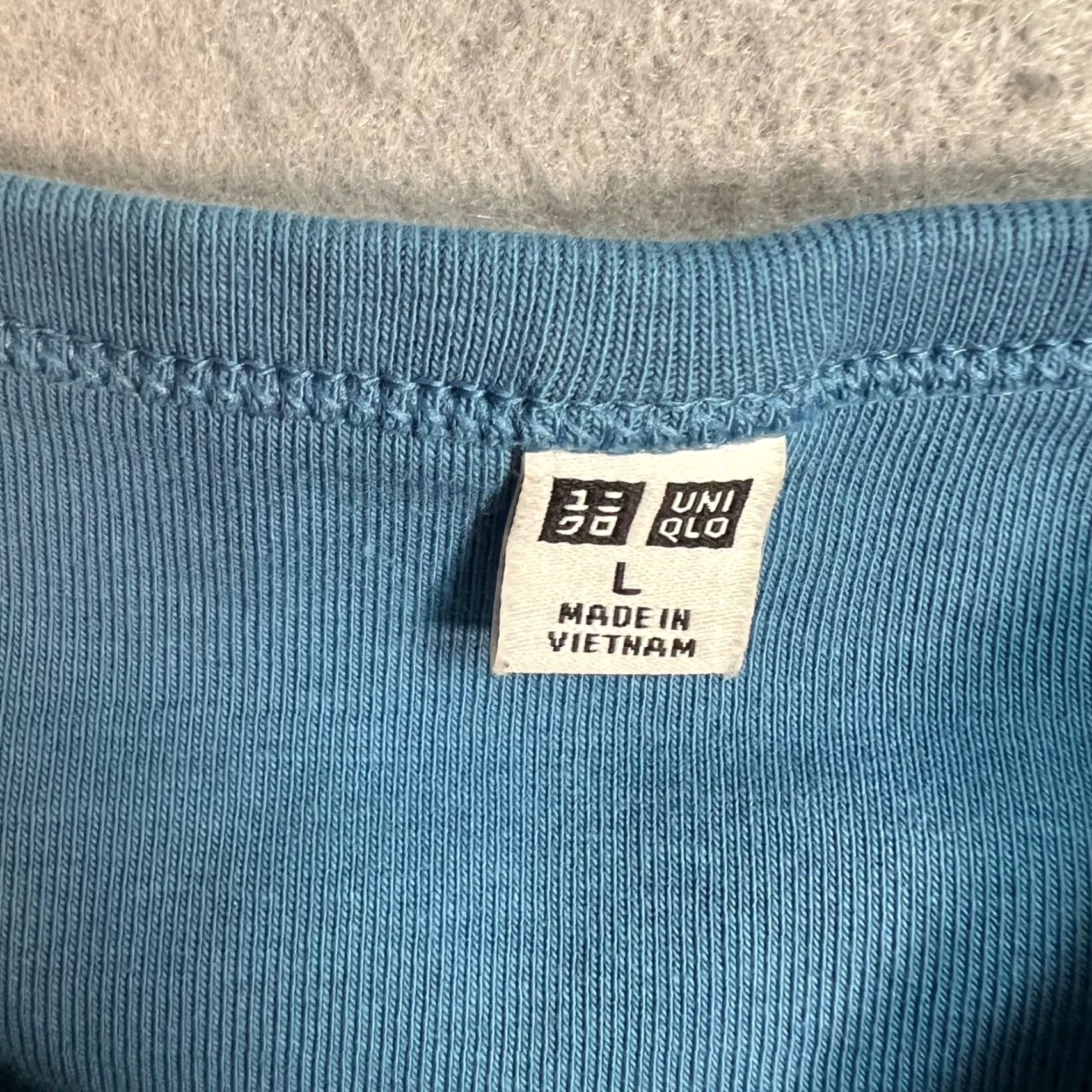 Uniqlo Uniqlo Womens Large Blue Sleeveless Tank Top Cotton Blend Shirt Adult Women Summer Casual Size L / US 10 / IT 46 - 3 Thumbnail