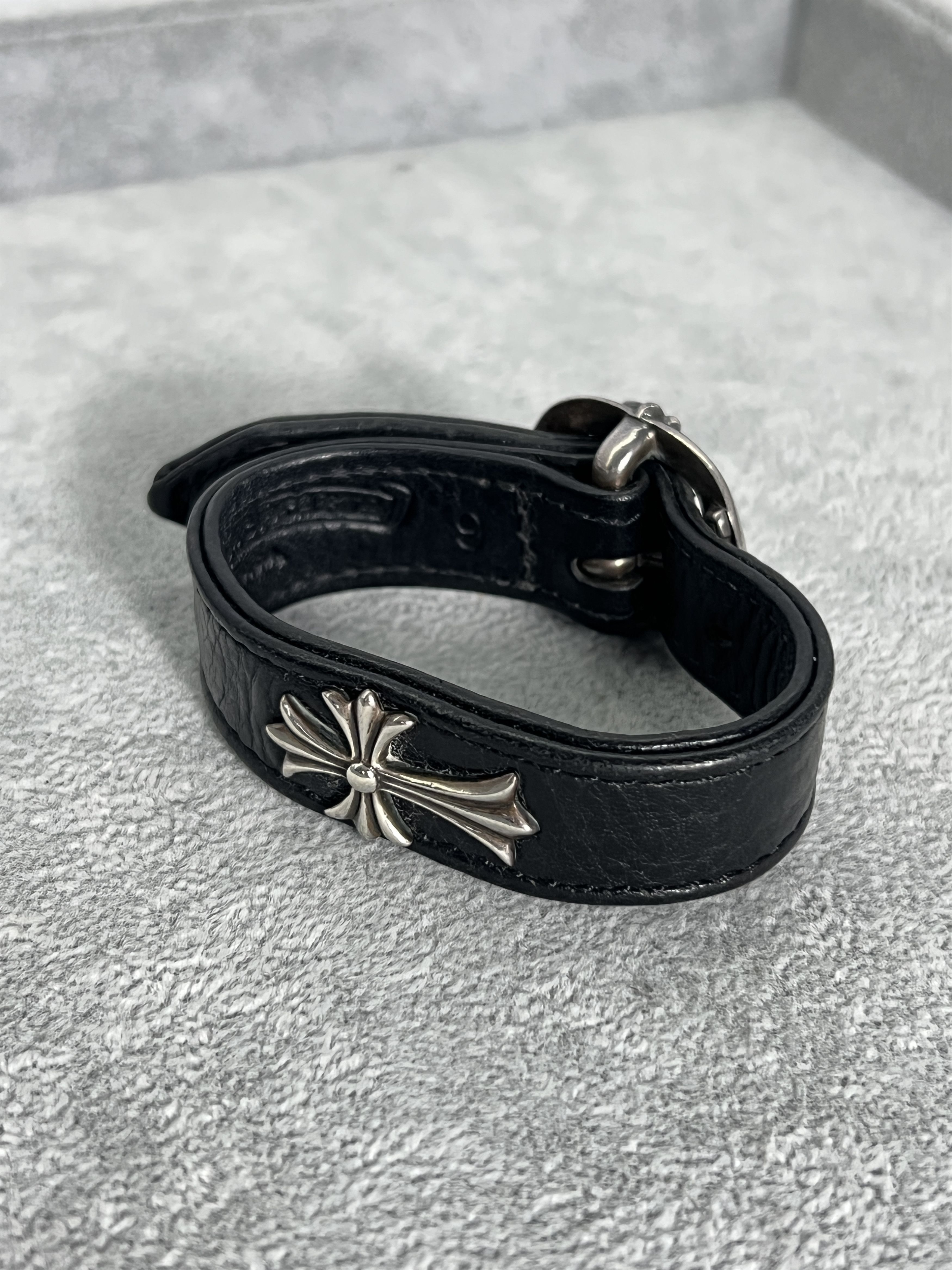 Chrome Hearts Chrome Hearts Leather Bracelet | Grailed