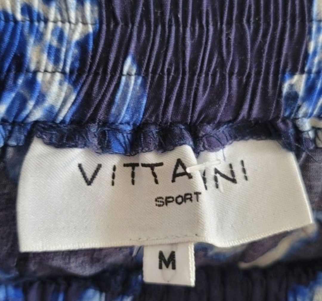 Other NWT Vittadini Sport Blue Floral Skirt Swim Cover Up Size M Size 28" / US 6 / IT 42 - 3 Thumbnail