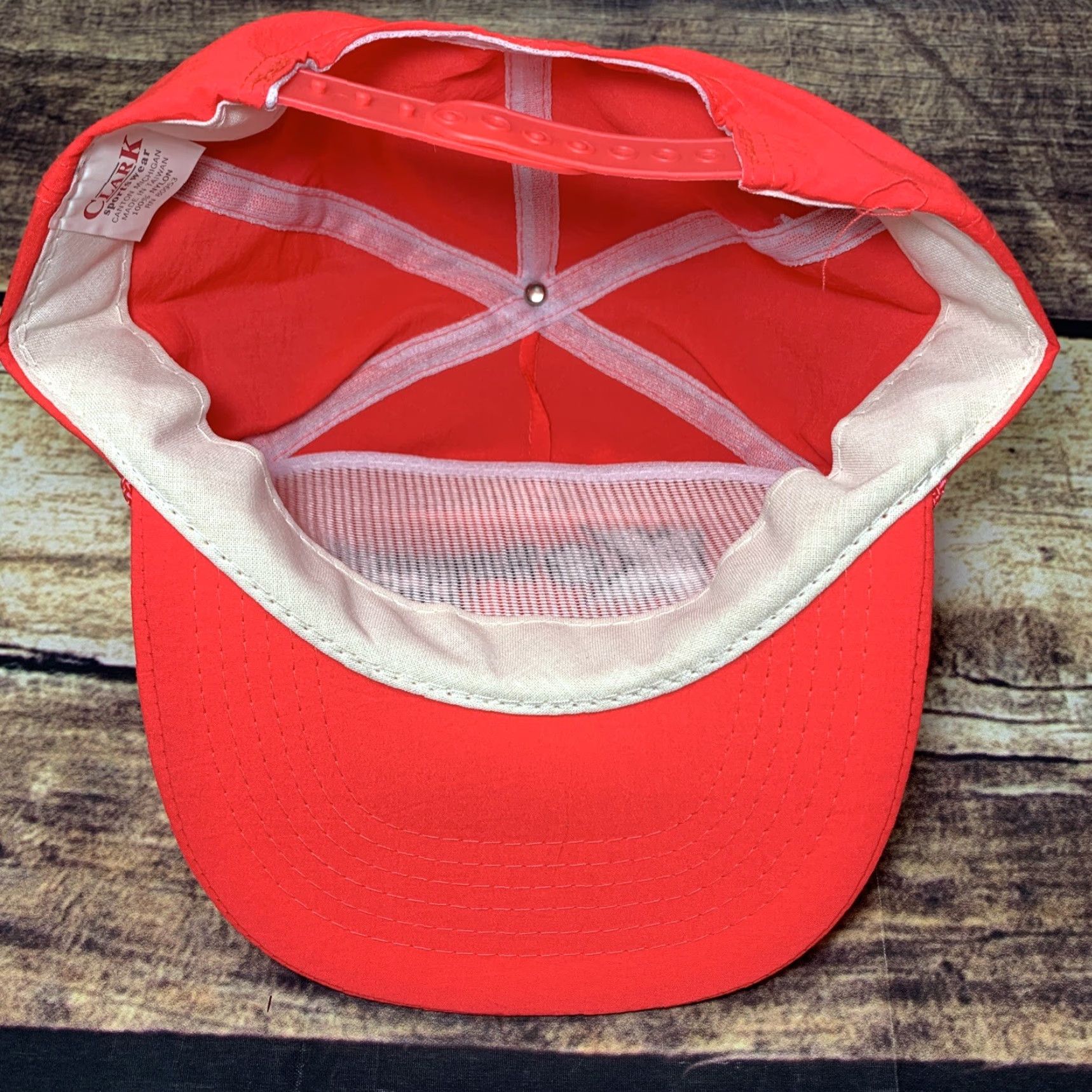 Clarks VINTAGE Kmart Havoline Racing Neon Pink Snapback Cap Hat Cap 90s NASCAR Gear Mens/Unisex Size ONE SIZE - 5 Thumbnail