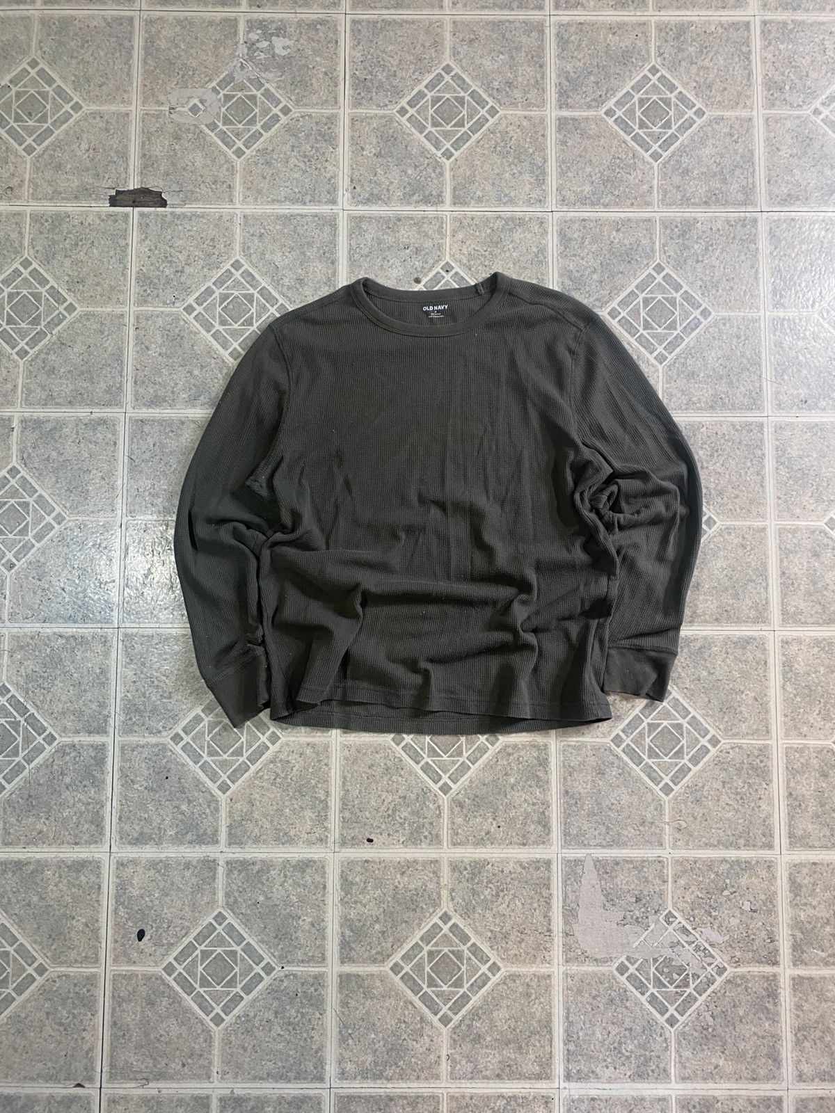 Other Vintage Y2K waffle knit thermal long sleeve green Size US M / EU 48-50 / 2 - 1 Thumbnail