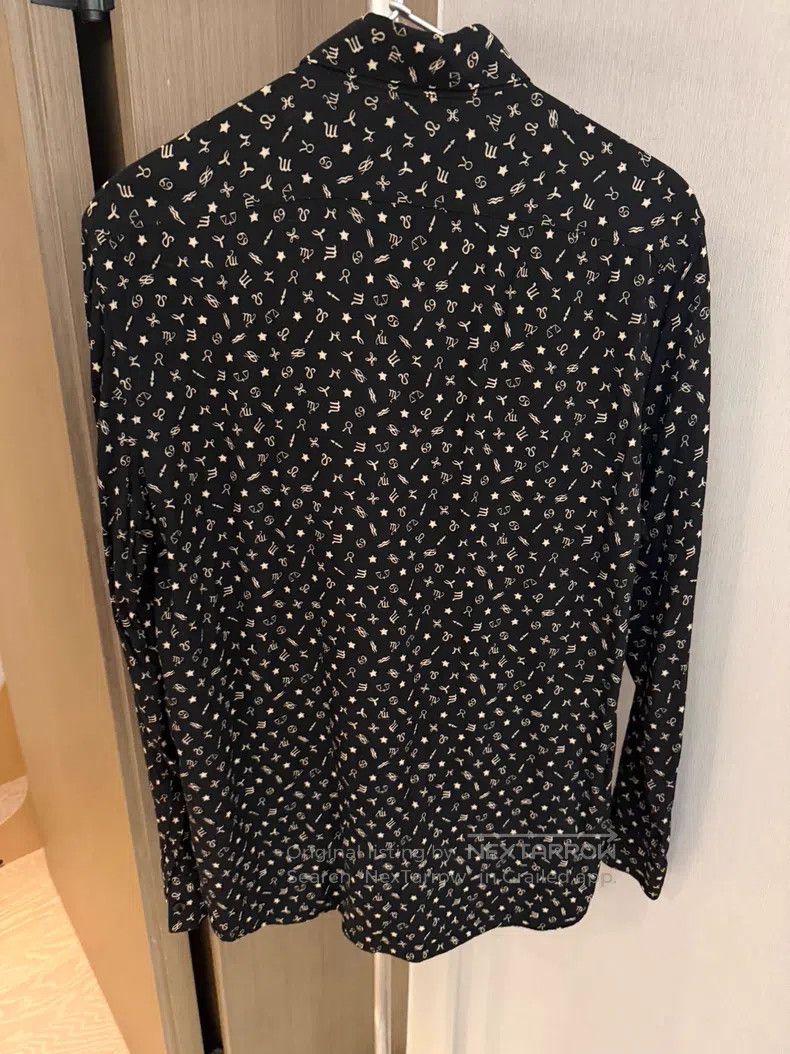 Saint Laurent Paris Saint Laurent Paris Note Print Silk Satin Shirt Jacket Size XS / US 0-2 / IT 36-38 - 6 Thumbnail