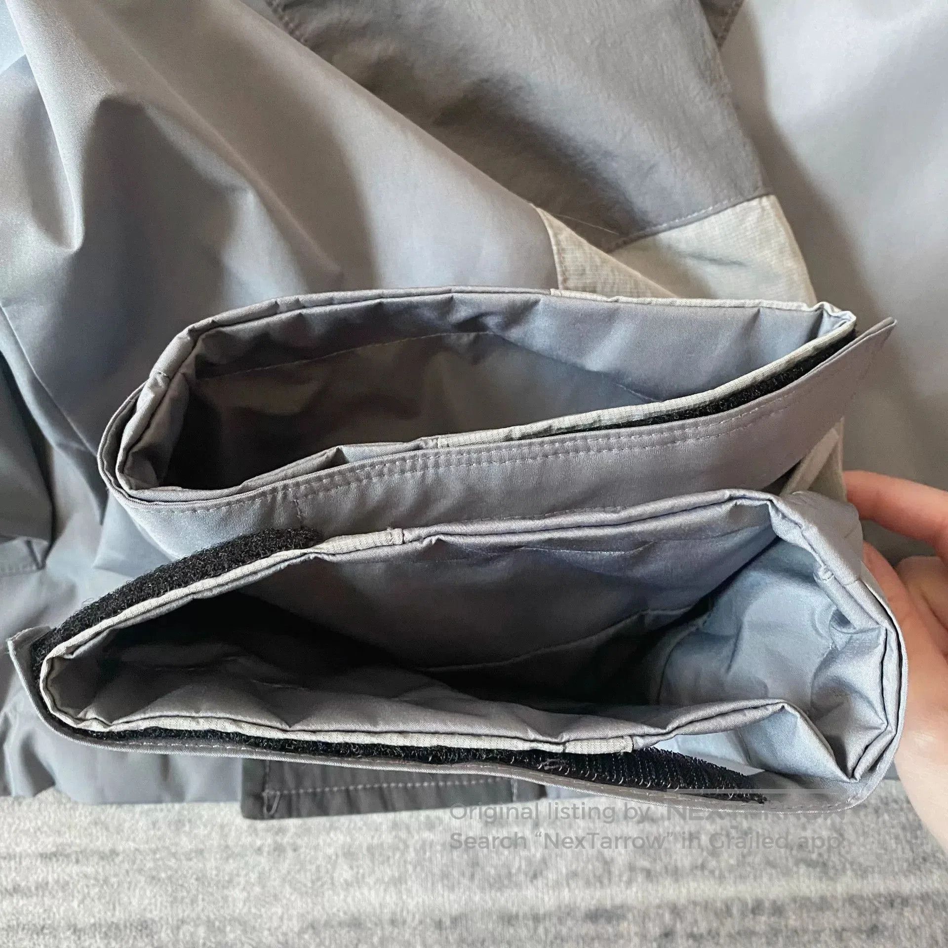 GRAILZ black gray blue zip pocket jacket. Size US M / EU 48-50 / 2 - 4 Thumbnail