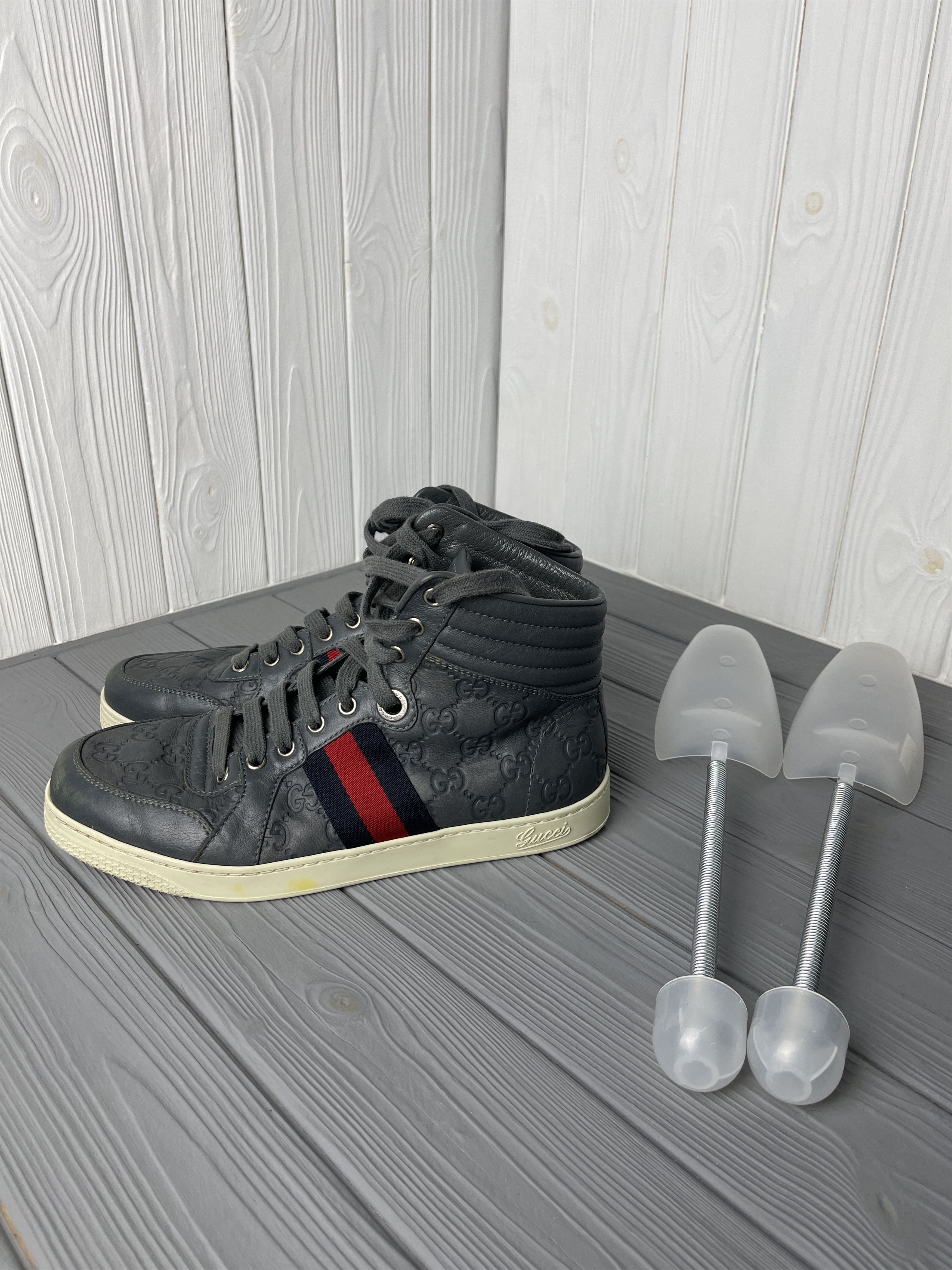 Gucci Gucci High Top Sneakers Size US 5.5 / EU 38 - 5 Thumbnail