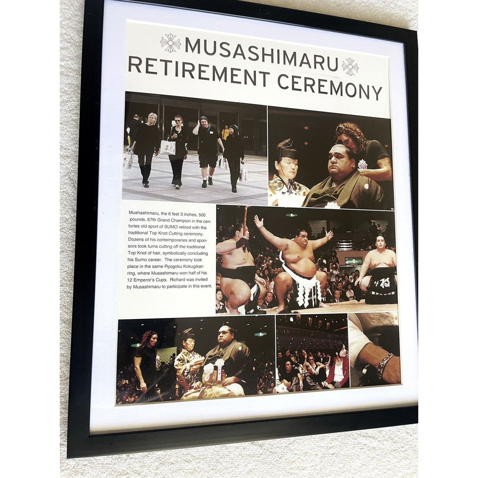 Chrome Hearts × Vintage Chrome Hearts Sumo Wrestling 9x11 Framed poster Size ONE SIZE - 2 Thumbnail