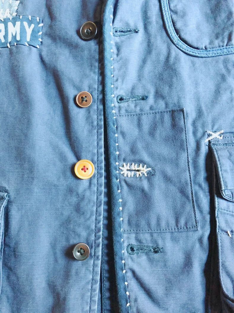 Visvim Artisan Denim Vest with Unique Patchwork Details-2506 Size US L / EU 52-54 / 3 - 6 Thumbnail
