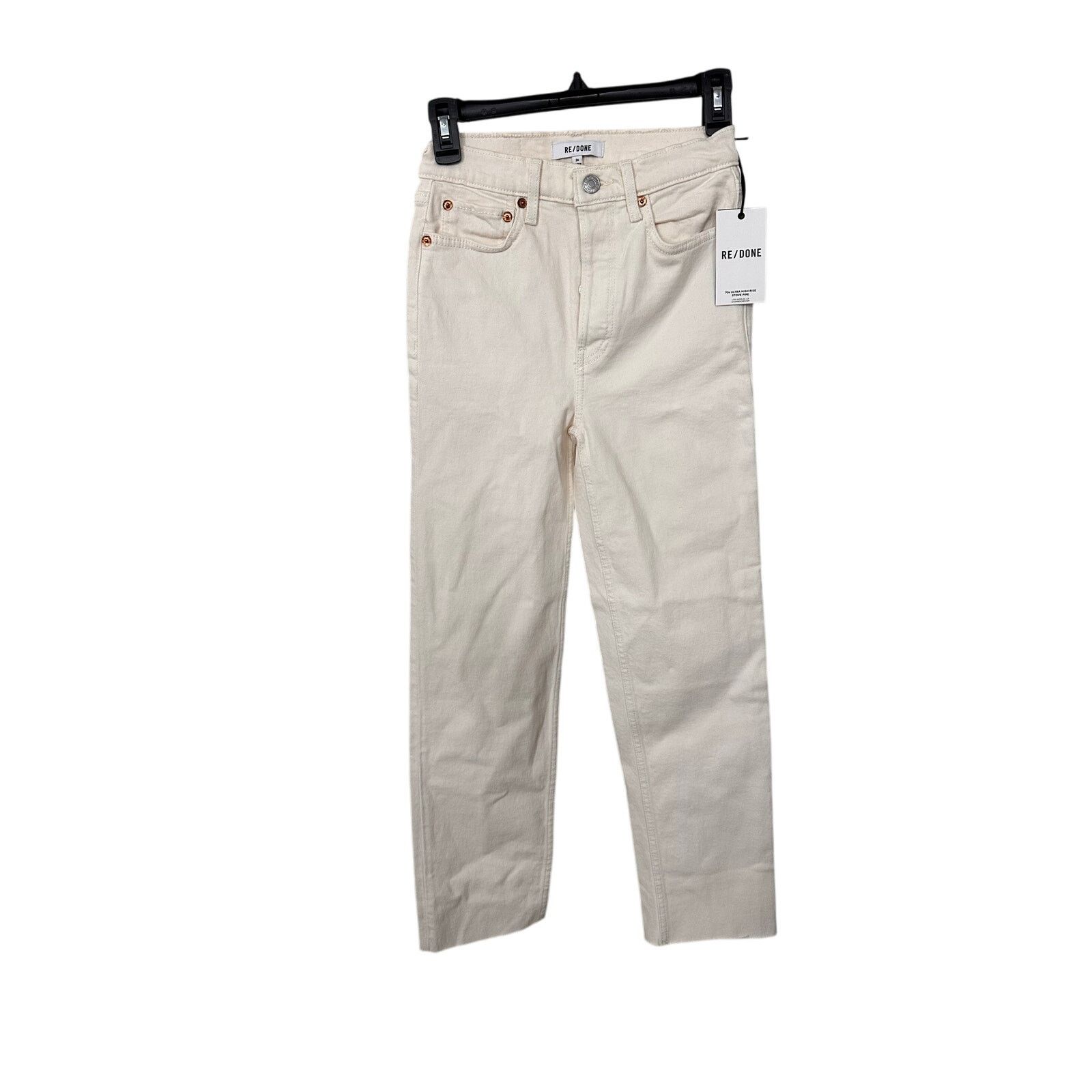 RE/DONE NWT Re/Done 70s Stove Pipe Hi Rise Straight Leg size 24 Size 24" / US 00 / IT 34 - 5 Thumbnail