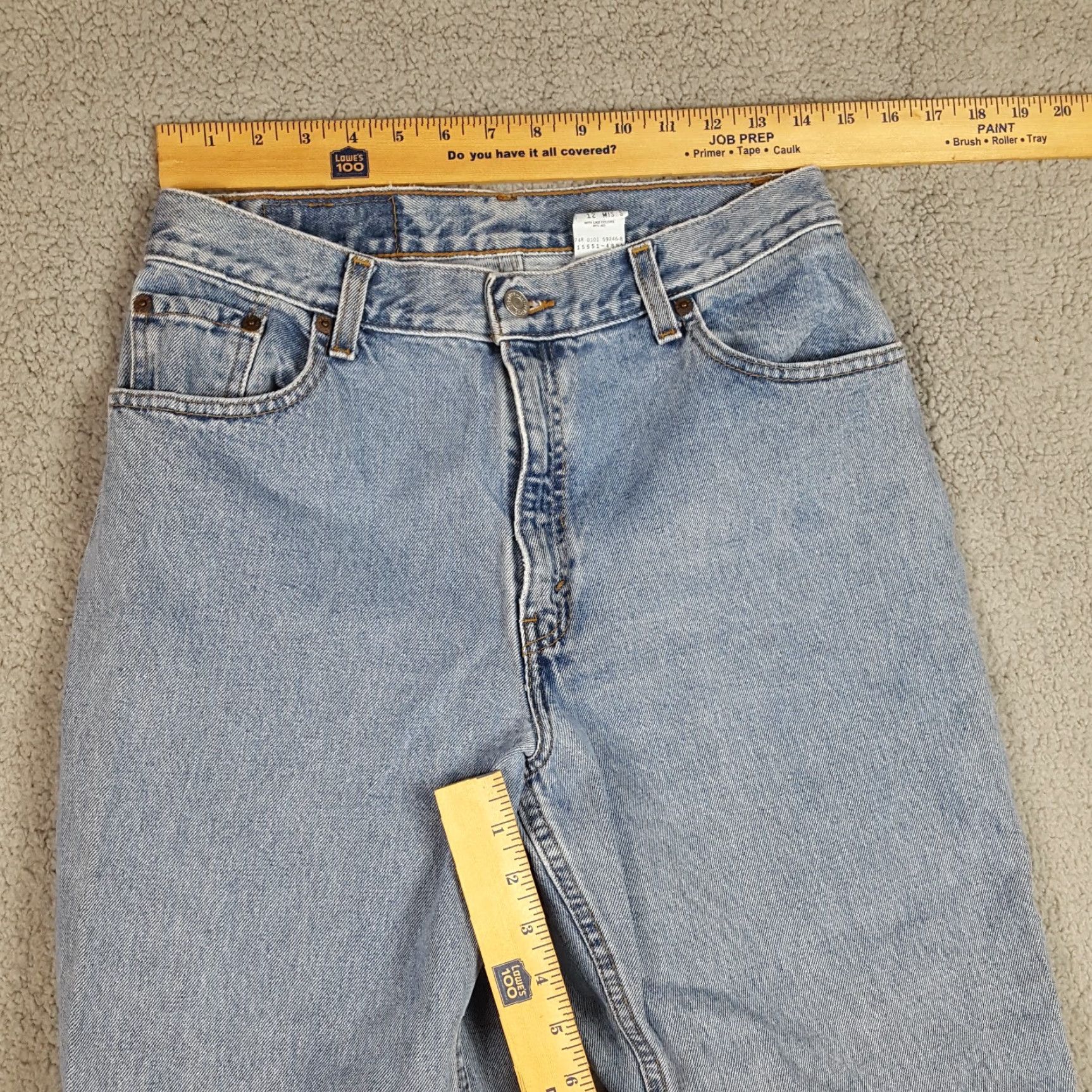 Levi's 90s Levi's Relaxed Tapered 550 Faded Women's Size 12 Denim Blue Jeans High Waist Size 34" / US 12 / IT 48 - 5 Thumbnail