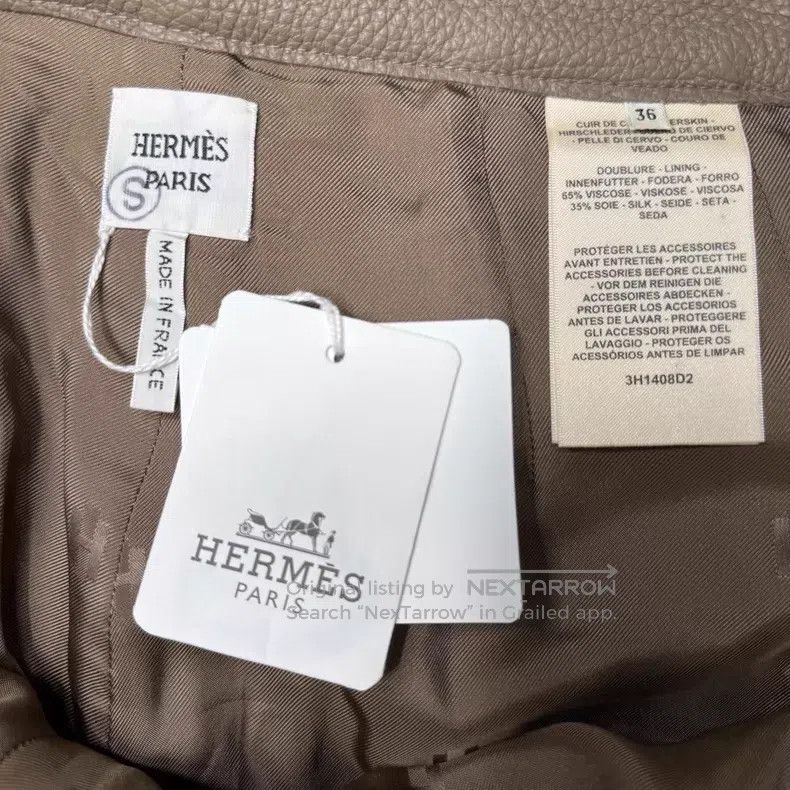 Hermes Hermes Elephant Gray Deer Skin Short Pants Size 24" / US 00 / IT 34 - 4 Thumbnail