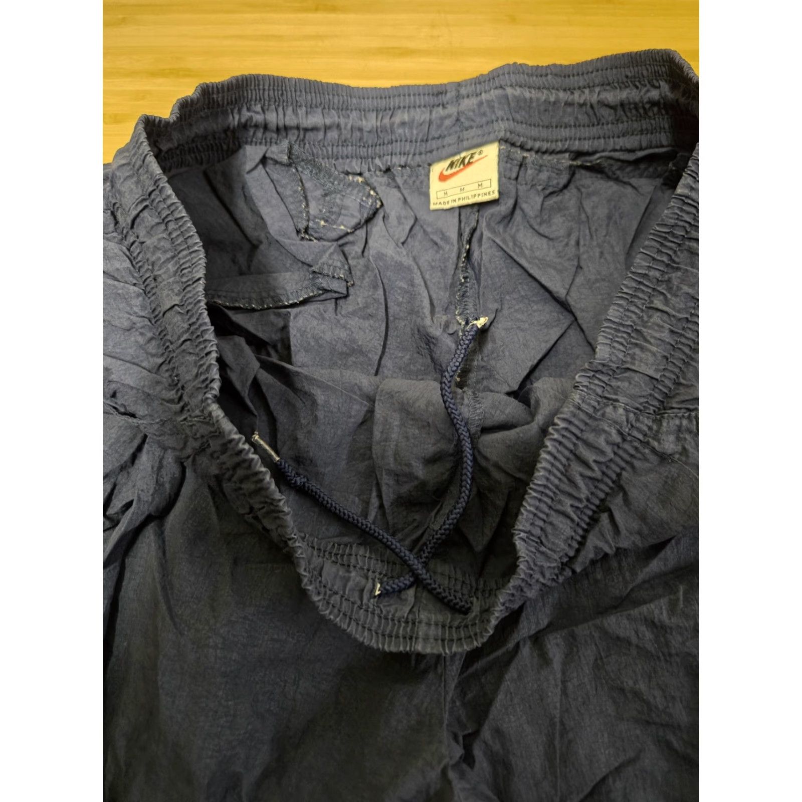 Nike VINTAGE Nike Pants Mens M Blue Track Wind Jogger Warm Up Athletic 90s Nike Mens M Blue Track Pants Activewear 90s Size US 31 - 6 Thumbnail