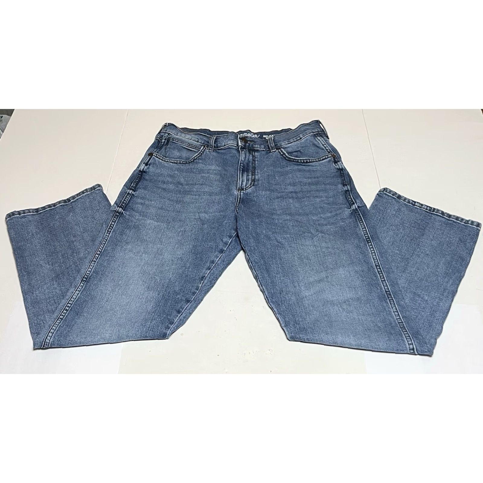 Wrangler Wrangler Retro Jeans Mens Boots Cut 32X29 Blue Denim Western Cowboy Relaxed Bootcut Size US 32 / EU 48 - 2 Thumbnail