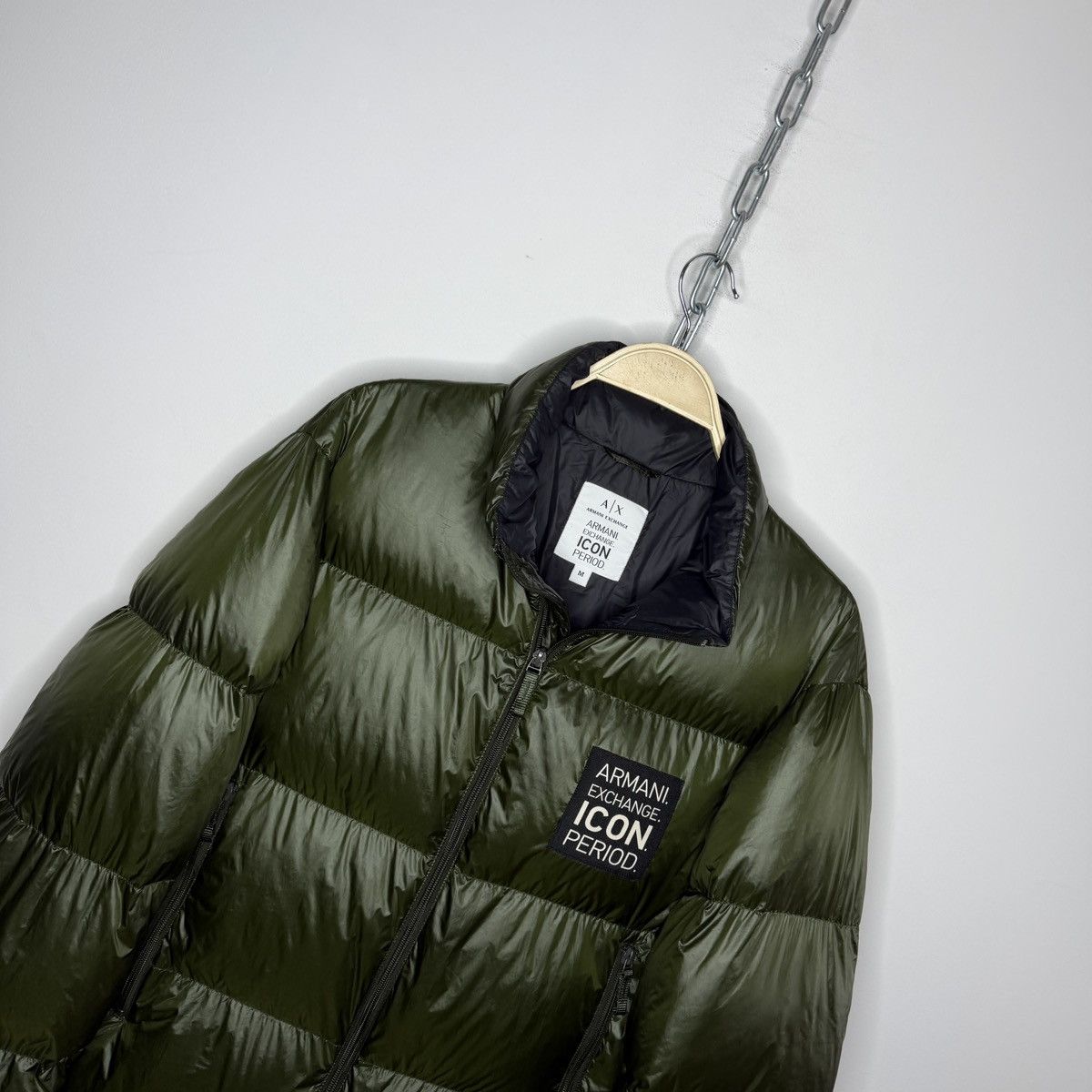 Emporio Armani Armani Icon Period Puffer Down Green Jacket Size US M / EU 48-50 / 2 - 6 Thumbnail