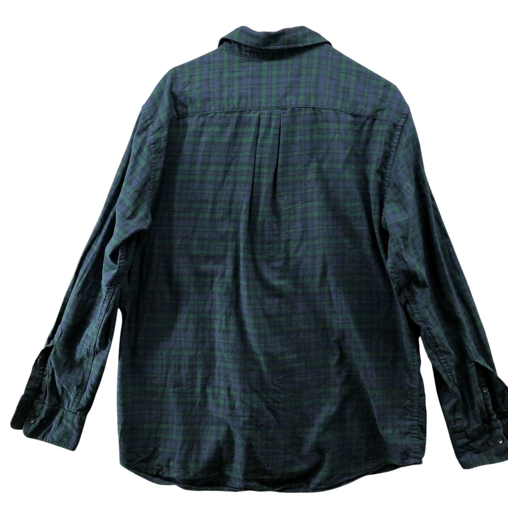 Uniqlo Uniqlo Flannel Shirt Mens XL Cotton Blackwatch Plaid Tartan Long Sleeve Size US XL / EU 56 / 4 - 2 Thumbnail
