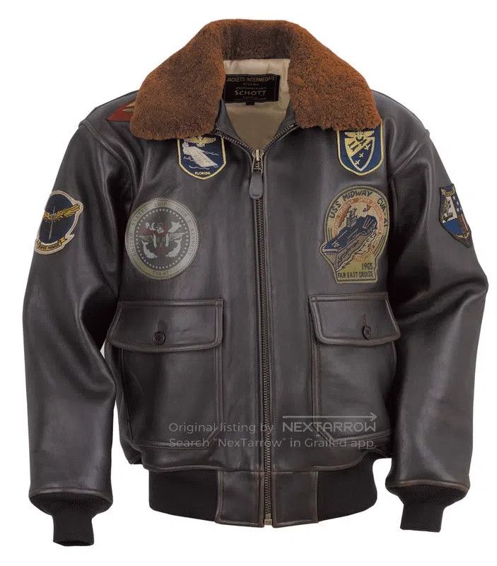 Schott Schott G1 bomber jacket embroidered jacket Size US M / EU 48-50 / 2 - 7 Thumbnail