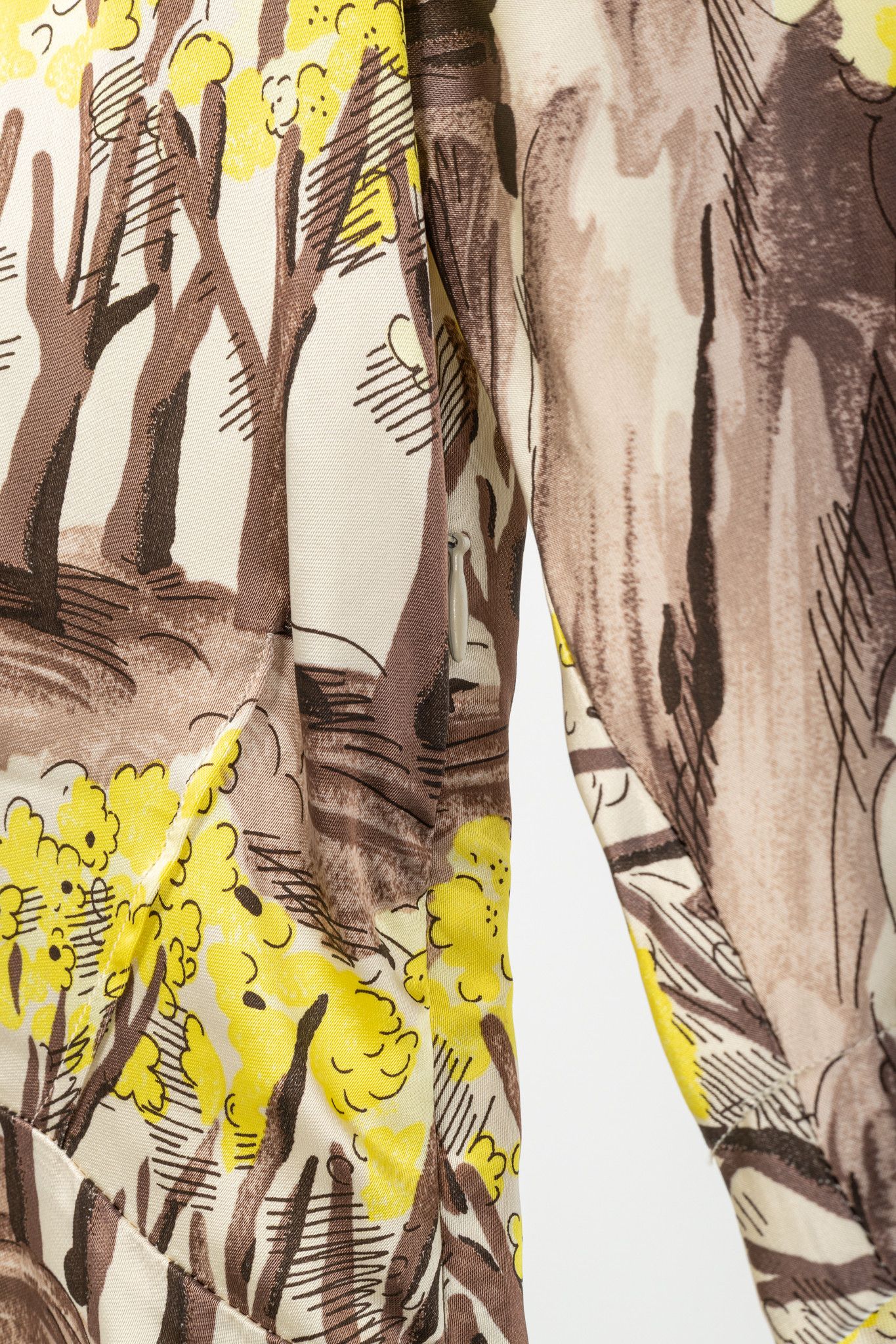 Marni Marni AW/13 Forest-Print Viscose 3/4-Sleeve Blouse Size XS / US 0-2 / IT 36-38 - 6 Thumbnail