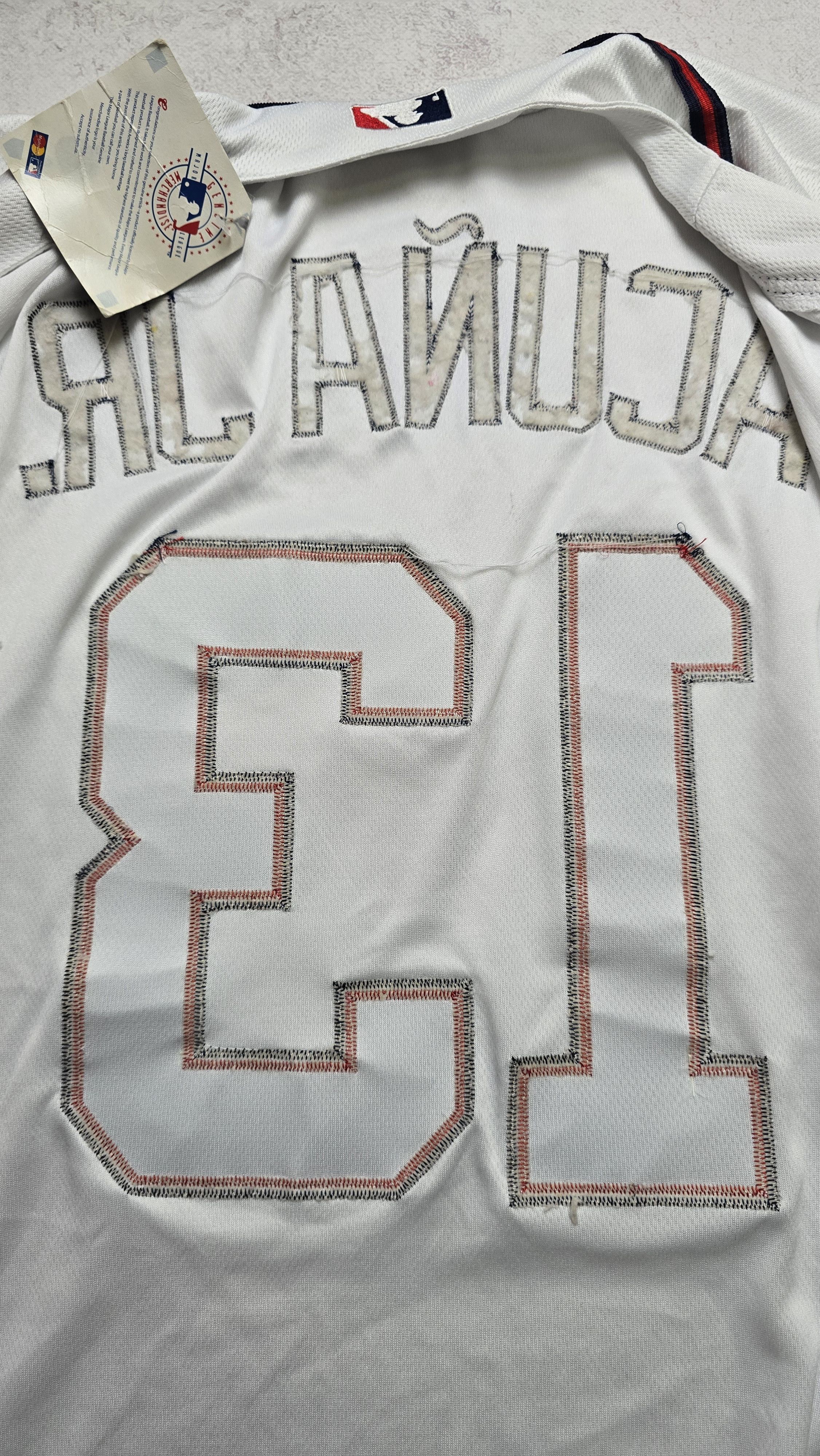 Majestic Atlanta Braves Ronald Acuña Jr. #13 MLB Baseball Jersey Size US XXL / EU 58 / 5 - 24 Thumbnail