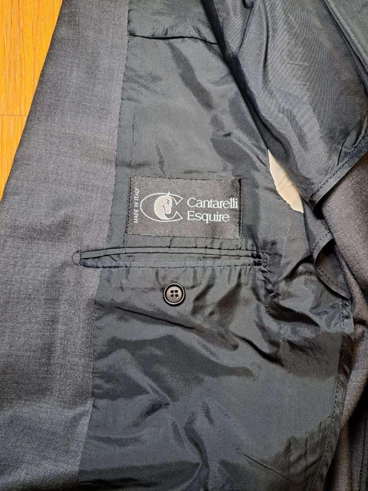 Other Cantarelli Esquire Suit Jacket Mens 42R Gray Wool Bemberg Size 42R - 6 Thumbnail