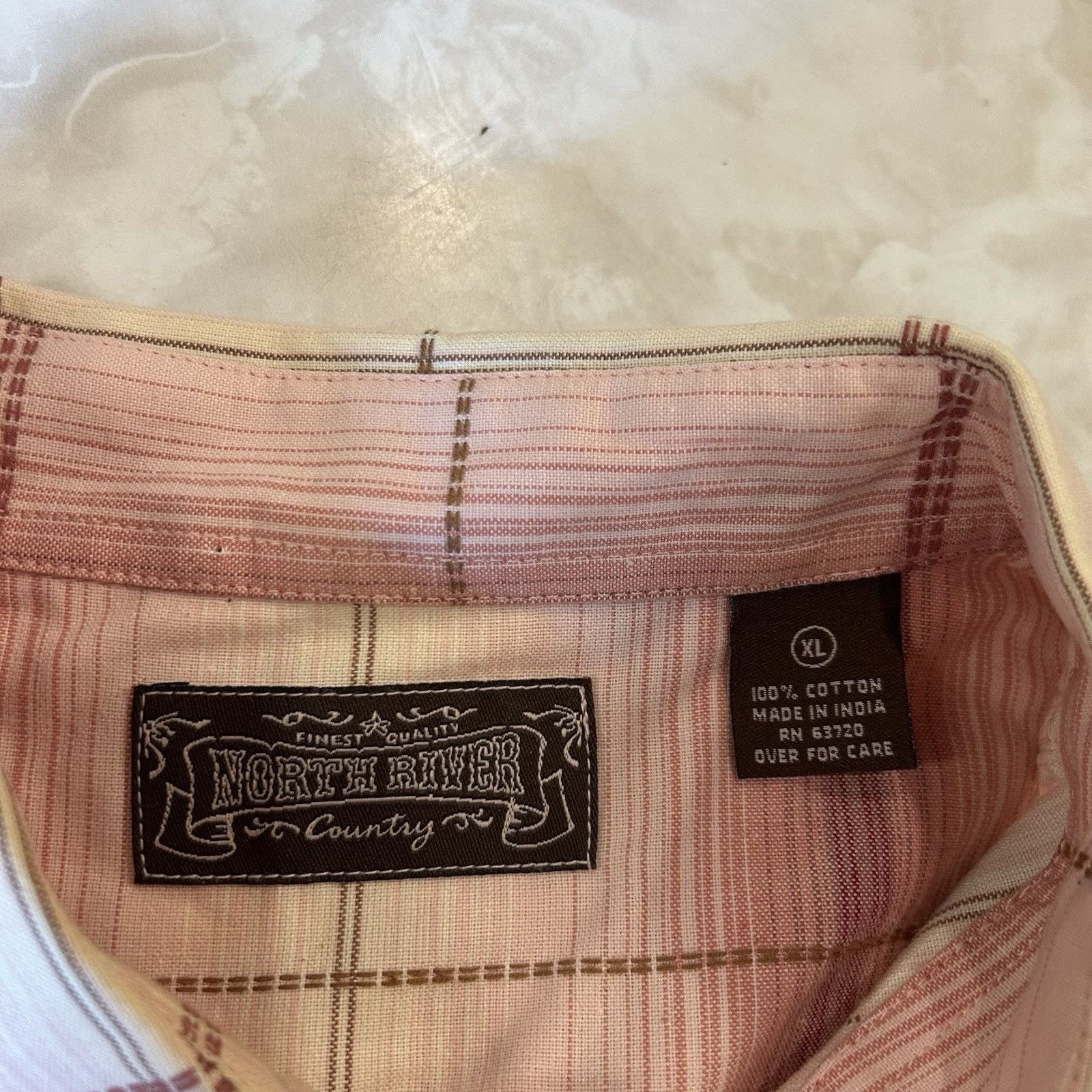 North River Outfitters North River The Finest Made Pink Plaid Long Sleeve Button Sh Size US XL / EU 56 / 4 - 2 Thumbnail