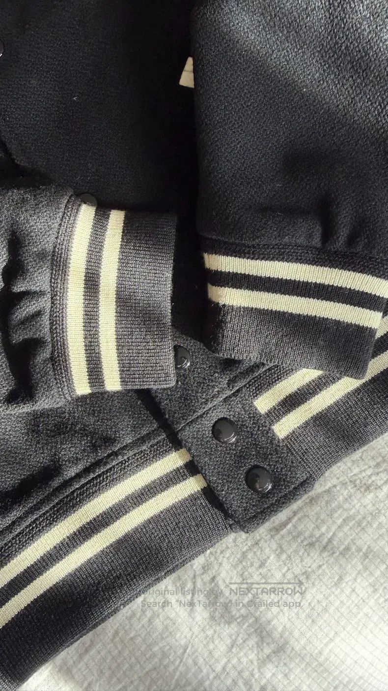 Saint Laurent Paris Saint Laurent Paris Black and White Patch Leather Baseball Size US L / EU 52-54 / 3 - 8 Thumbnail