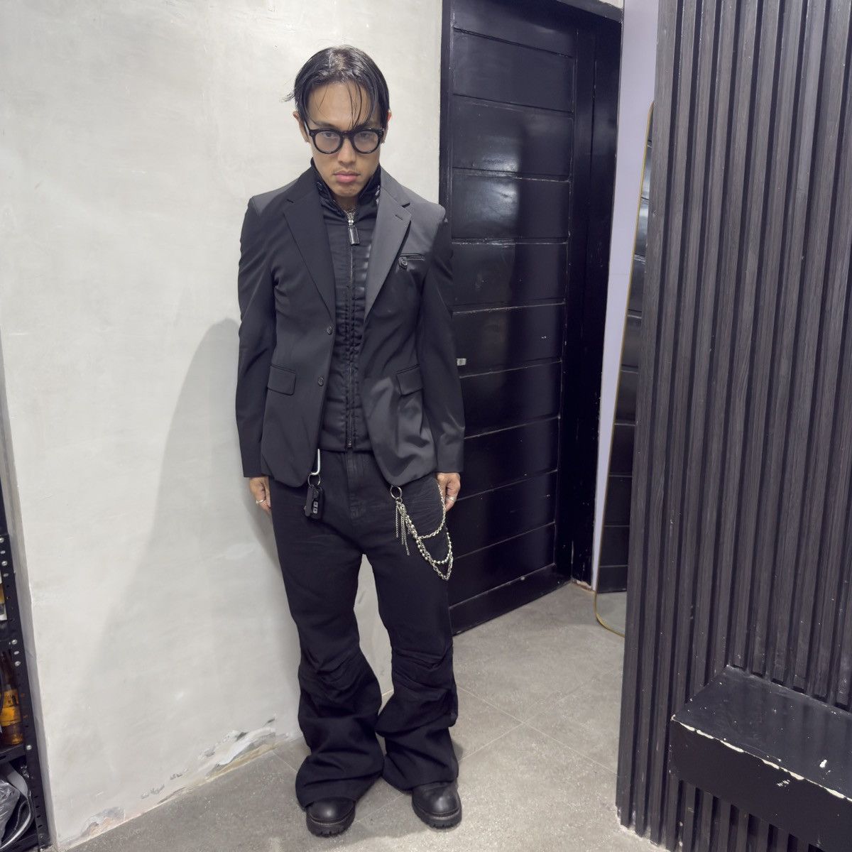 Designer × Prada Prada Single Breasted Double Lined Nylon Suit Blazer Size 44R - 17 Thumbnail
