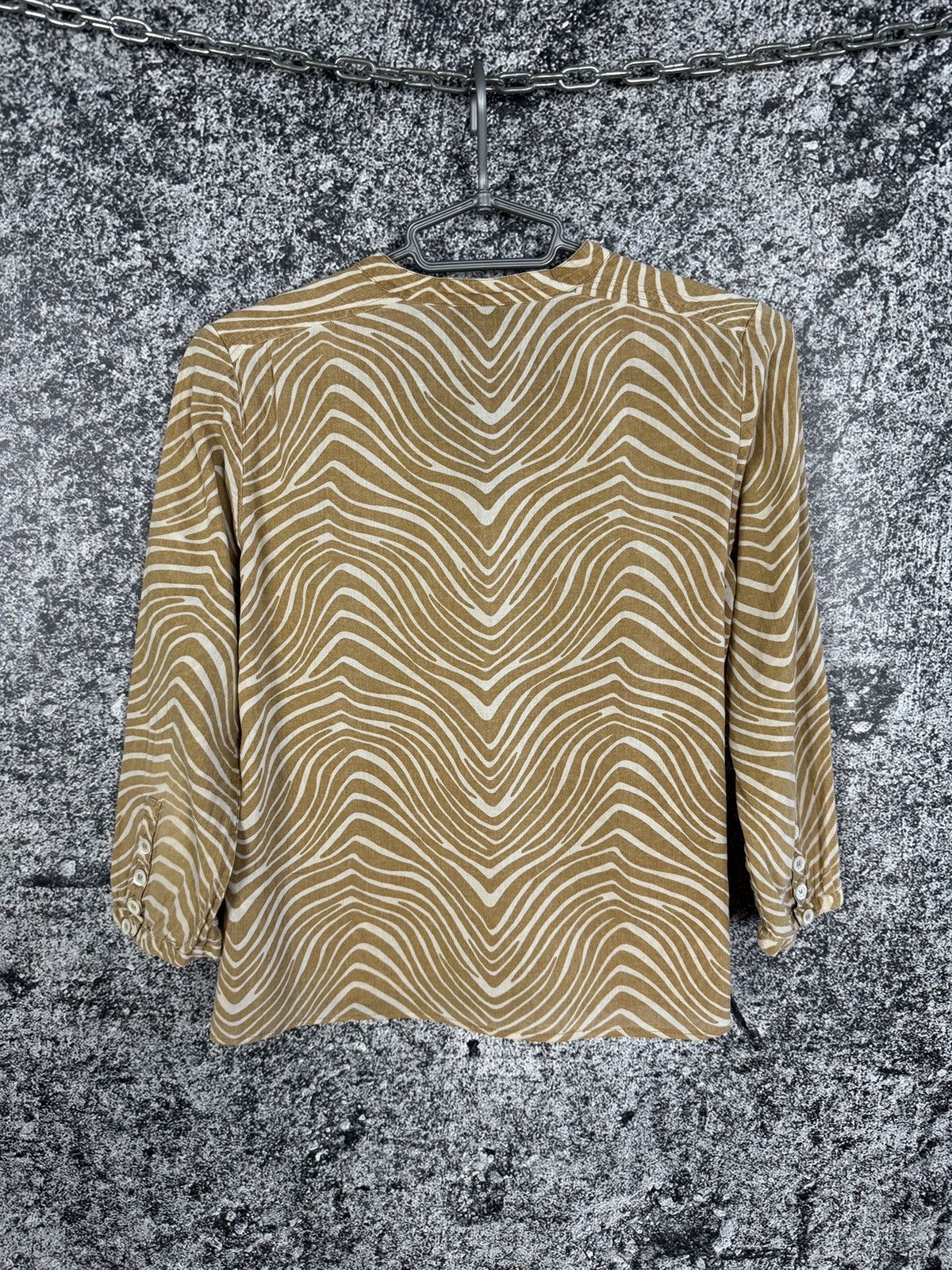 A.P.C. A.P.C. Zebra Print Blouse Long Sleeve Rue Madame Paris XS Size XS / US 0-2 / IT 36-38 - 10 Thumbnail