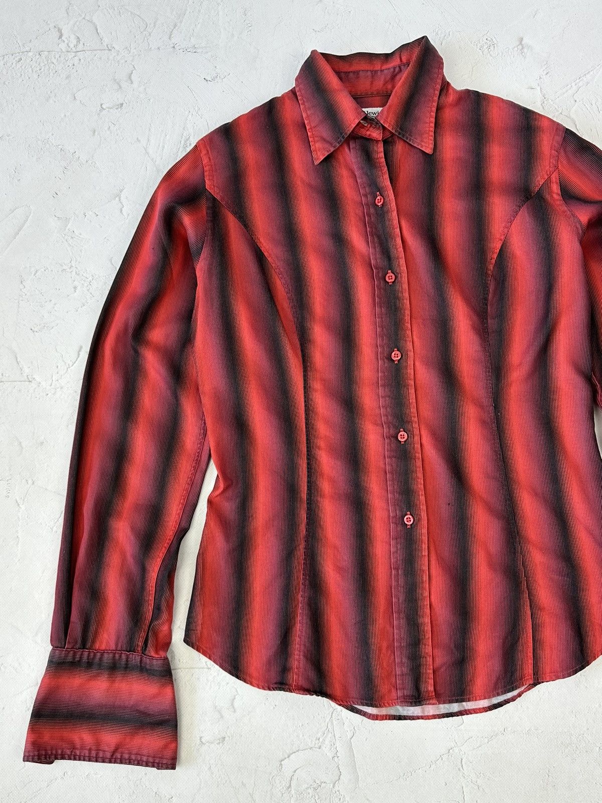 Vintage Vintage Gaultier Style Stripped Shirt Size M / US 6-8 / IT 42-44 - 2 Thumbnail