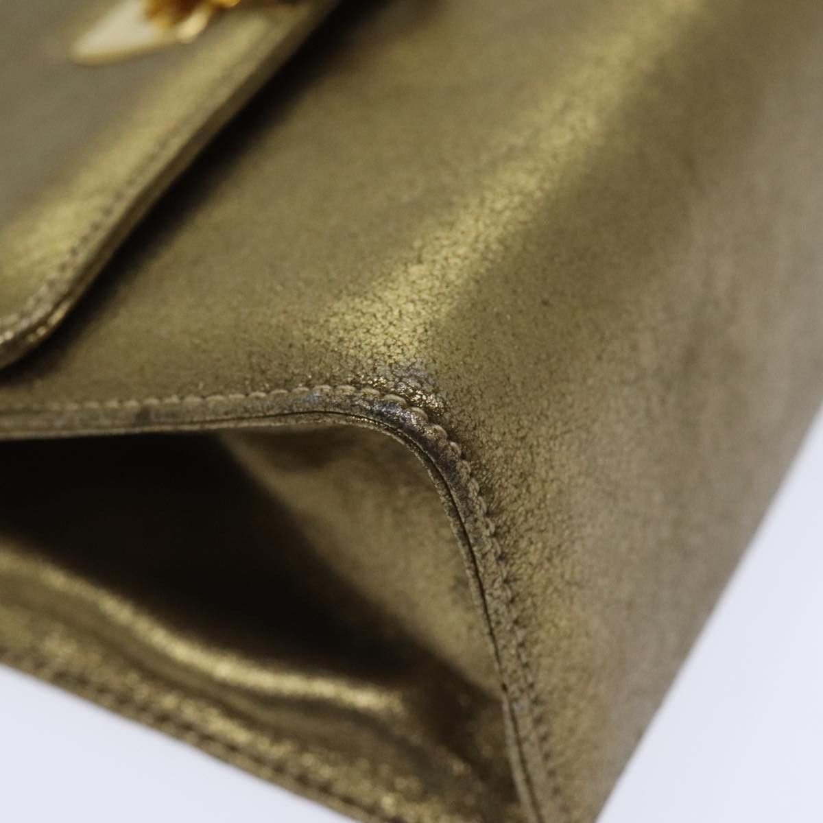 Salvatore Ferragamo Salvatore Ferragamo Gancini Shoulder Bag Leather Gold Size ONE SIZE - 11 Thumbnail