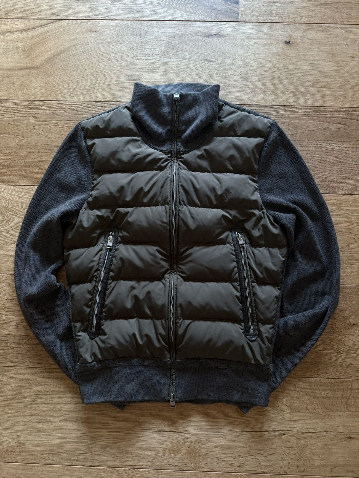 Tom Ford Tom Ford Cardigan mit dauneneinsatz aus baumwolle jacket Size US S / EU 44-46 / 1 - 1 Thumbnail