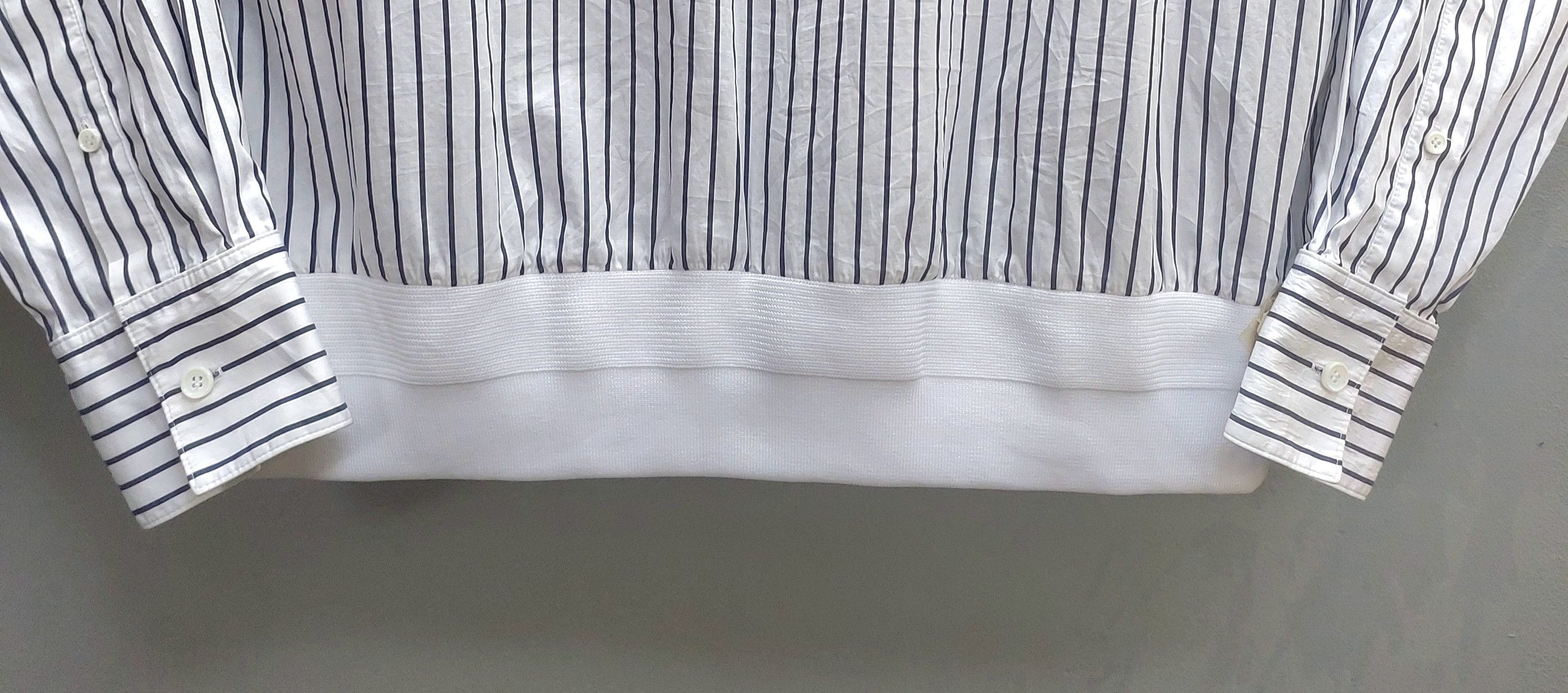 Juun.J Juun.J Oversized Pinstripe Popover Shirt Size US S / EU 44-46 / 1 - 6 Thumbnail