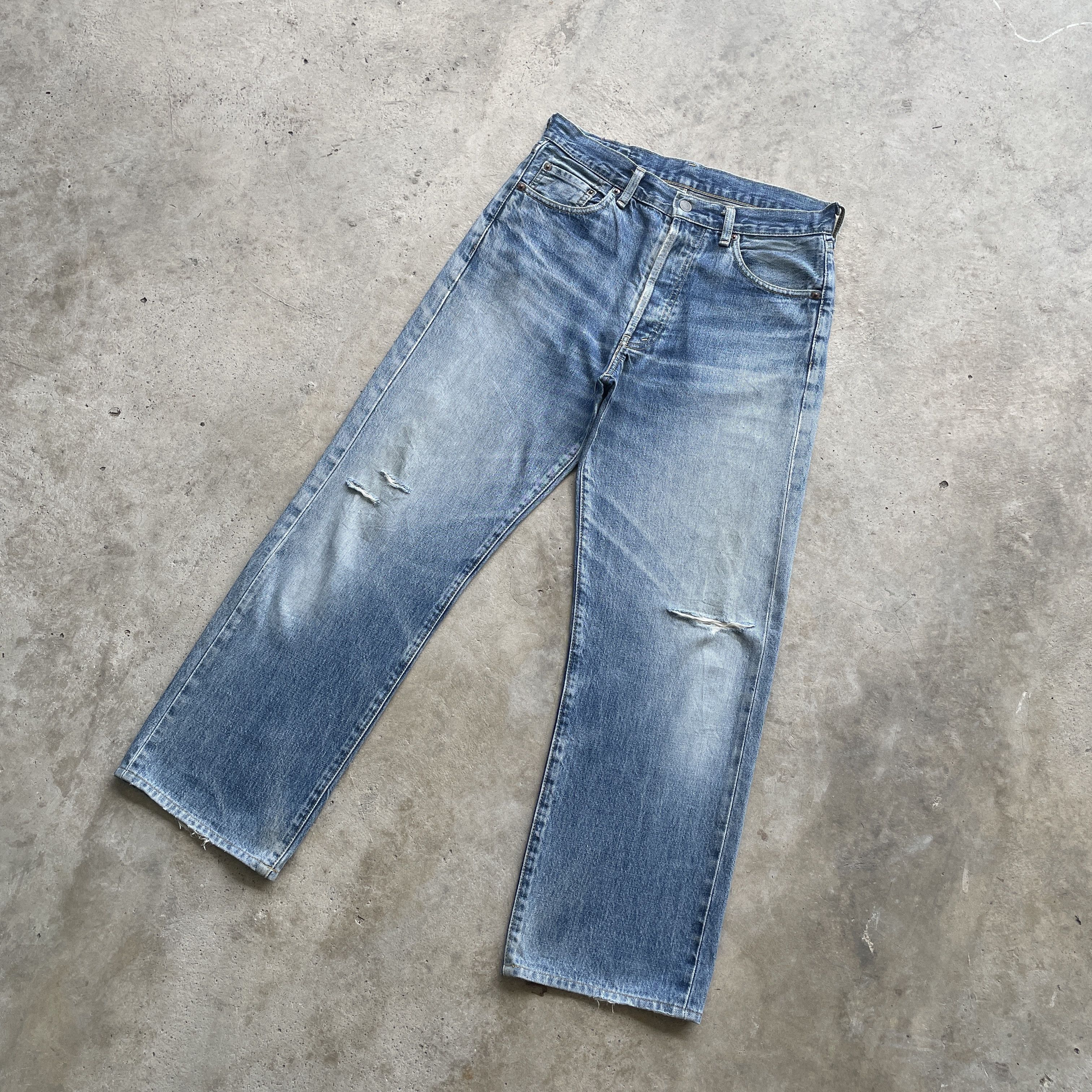 Levi's VINTAGE LEVI’S 503B FADED JEANS REDLINE DISTRESSED PANTS W30 Size US 30 / EU 46 - 1 Thumbnail