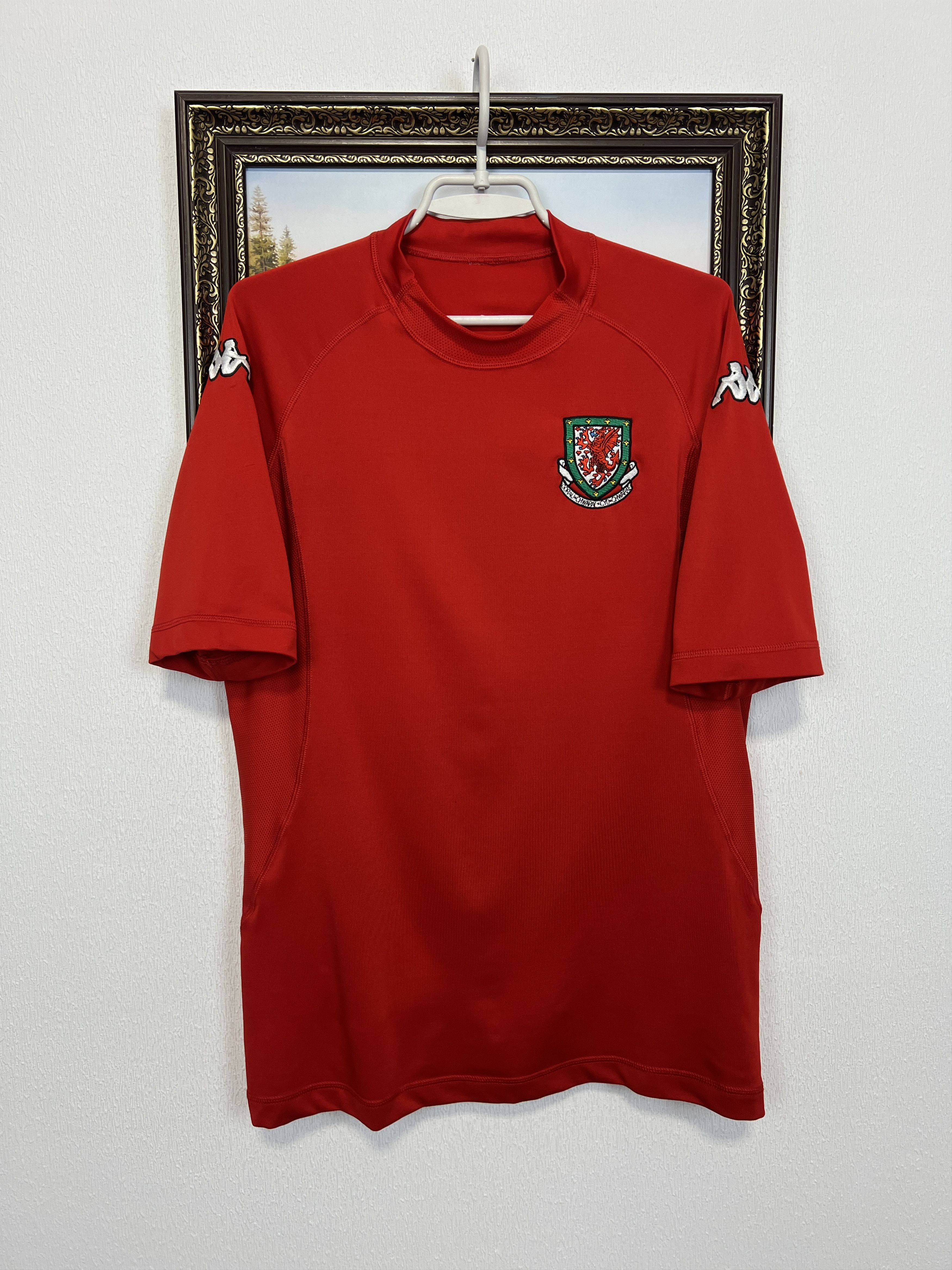 Kappa Wales Home football shirt 2002 Soccer Red Jersey Trikot Rare Size US M / EU 48-50 / 2 - 1 Thumbnail