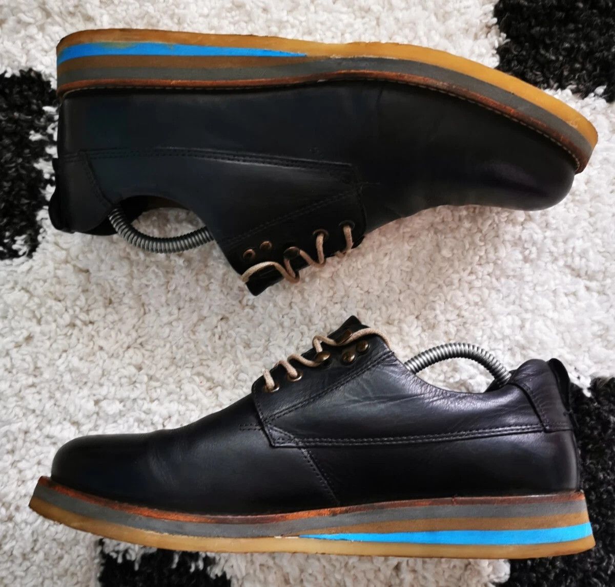 United Colors Of Benetton United Colors of Benetton oxford casual shoes black leather Size US 9.5 / EU 42-43 - 3 Thumbnail