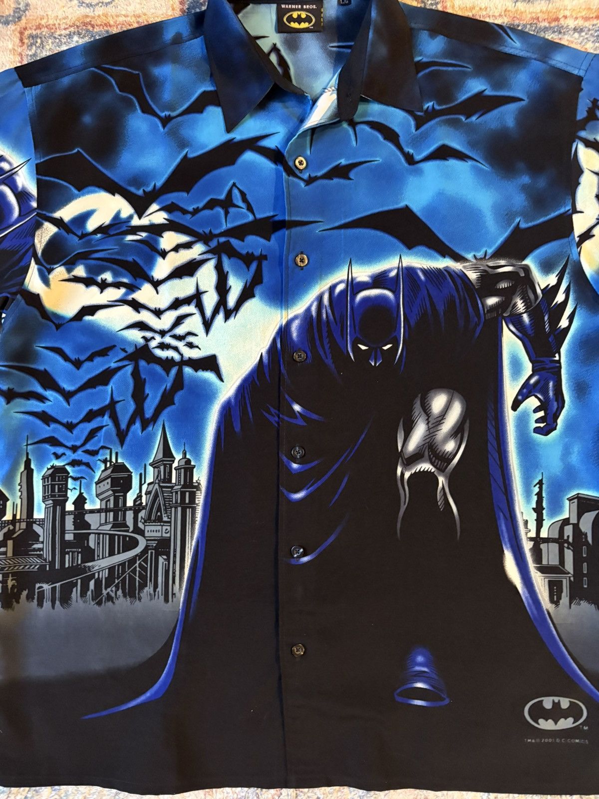 Vintage Vintage Batman All Over Print Button-up Shirt Large Size US L / EU 52-54 / 3 - 4 Thumbnail