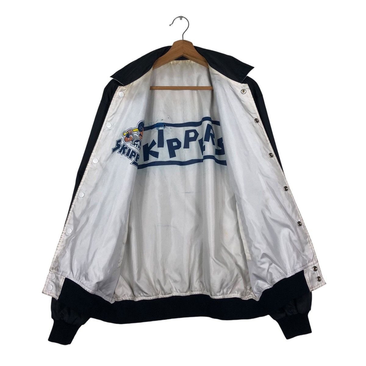 Japanese Brand 📌Vintage Reversible Bomber Jacket Cricket Team Big Logo Size US L / EU 52-54 / 3 - 14 Thumbnail