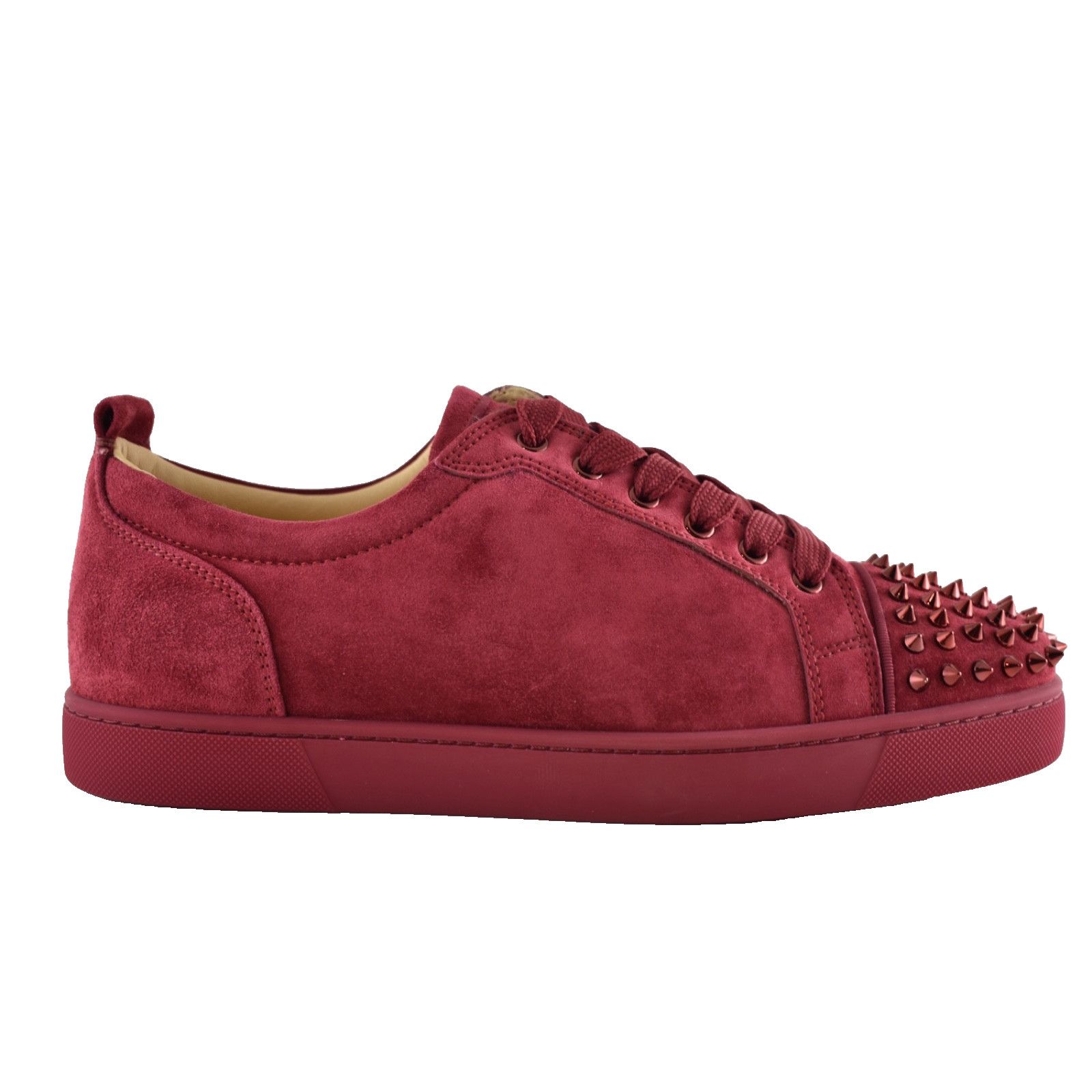 Christian Louboutin Christian Louboutin Louis Junior Spikes Flat Sanguine Red Size US 11 / EU 44 - 1 Thumbnail