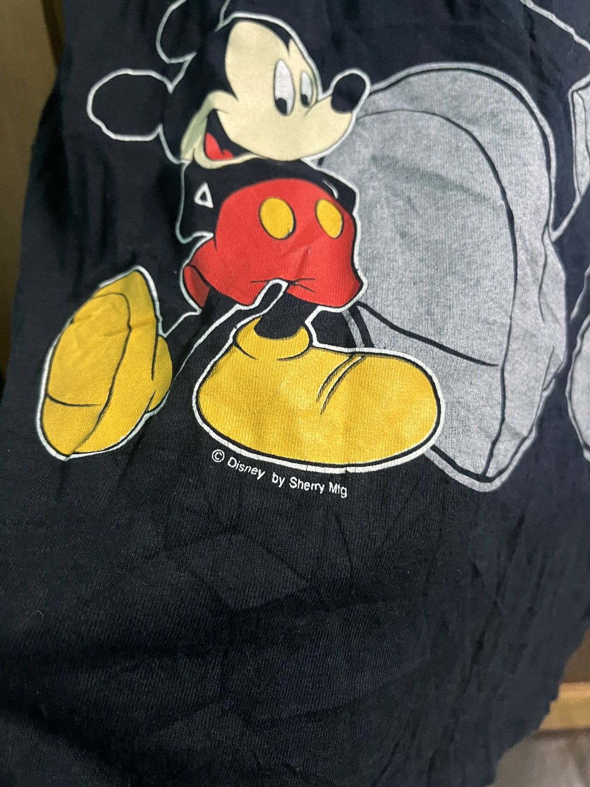 Vintage Vintage Mickey Mouse Mirror Print Long Sleev T shirt Size US L / EU 52-54 / 3 - 4 Thumbnail