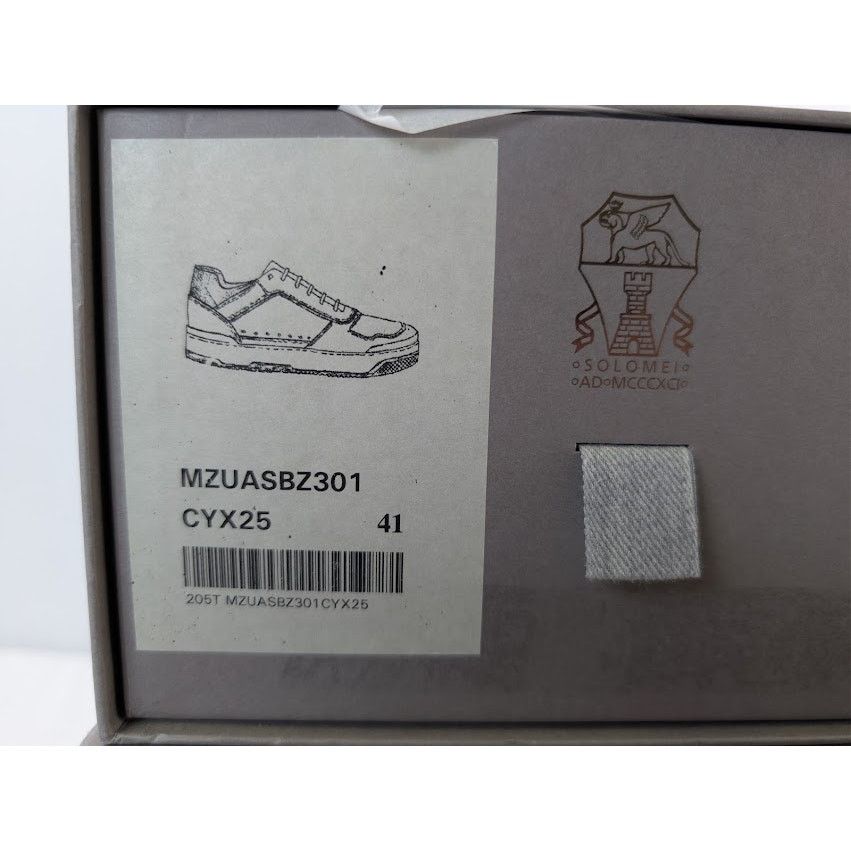 Brunello Cucinelli o1rshd1 Leather Low-Top Sneakers in White / Grey / Cream Size US 8 / EU 41 - 24 Thumbnail