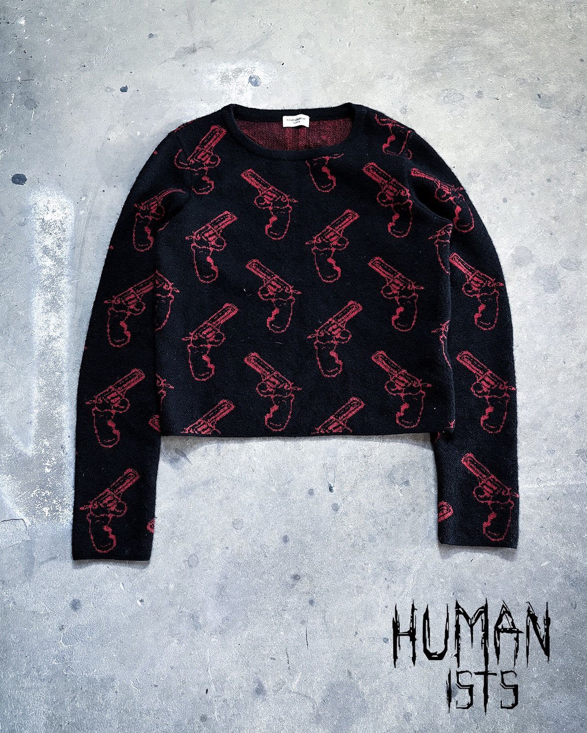 Saint Laurent Paris S/S14 MOHAIR REVOLVER SWEATER BY HEDI SLIMANE Size US S / EU 44-46 / 1 - 1 Thumbnail
