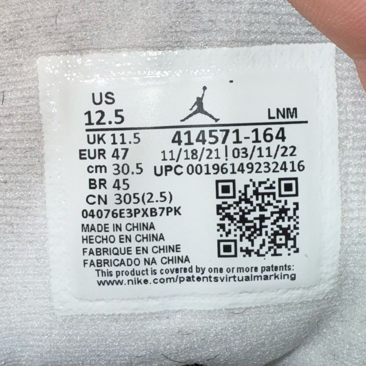 Jordan Brand Size 12.5 -Nike Air Jordan 13 Retro French Blue (414571-164) Size US 12.5 / EU 45-46 - 6 Thumbnail