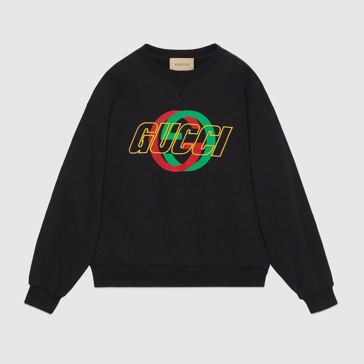 Gucci o1s1wg110925 Cotton Jersey Sweatshirt With Embroidery Black Size US XL / EU 56 / 4 - 1 Thumbnail