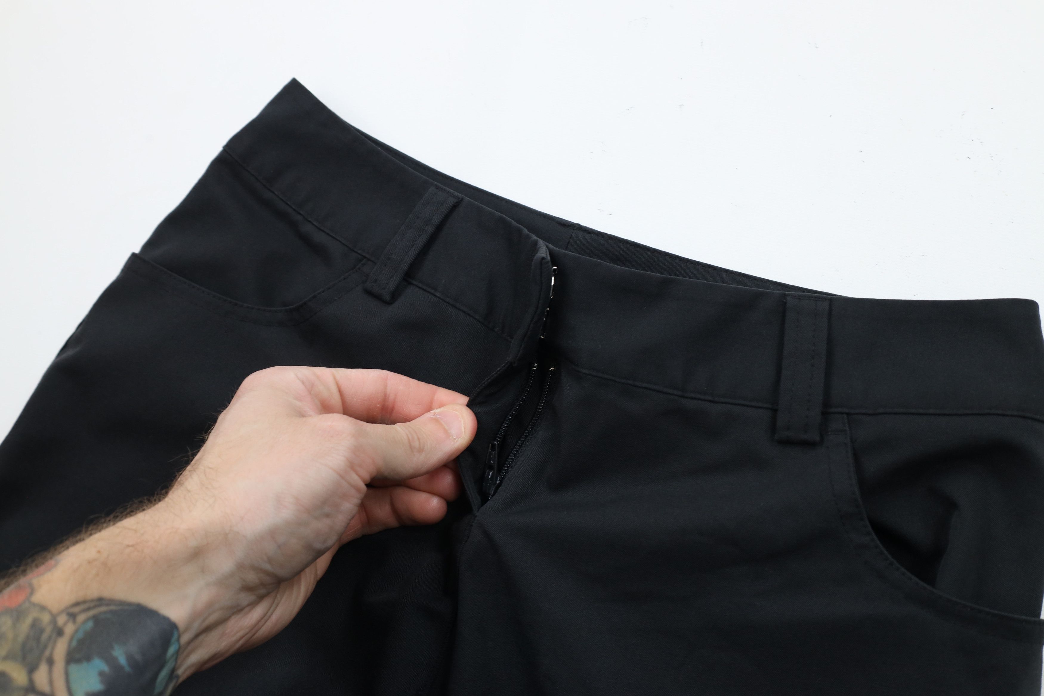 Adidas × Vintage Adidas Golf Flared Wide Leg Tech Golfing Pants Black Size 25" / US 0 / IT 36 - 6 Thumbnail