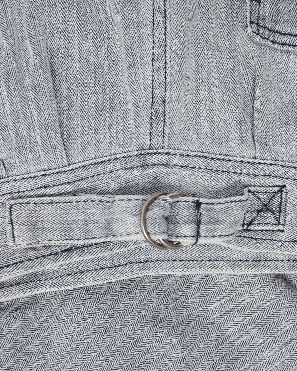 Vintage Lee Herringbone Jacket Light Grey Minimal Workwear Style Size US S / EU 44-46 / 1 - 6 Thumbnail