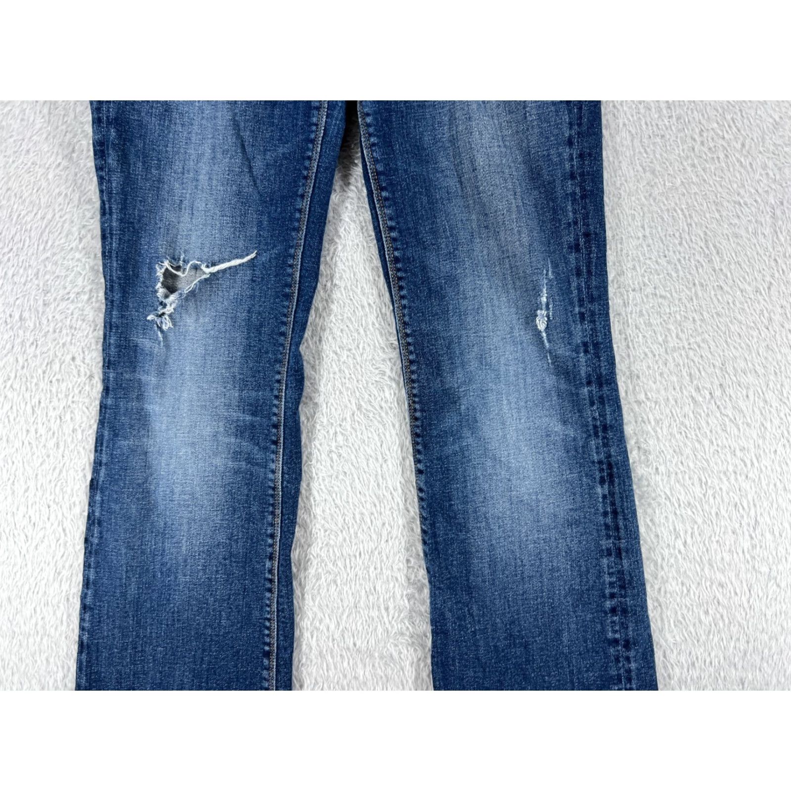 Guess Guess Jeans Womens 27 Blue Denim Boot Cut Mid Rise Cotton 26x32 Size 27" / US 4 / IT 40 - 3 Thumbnail