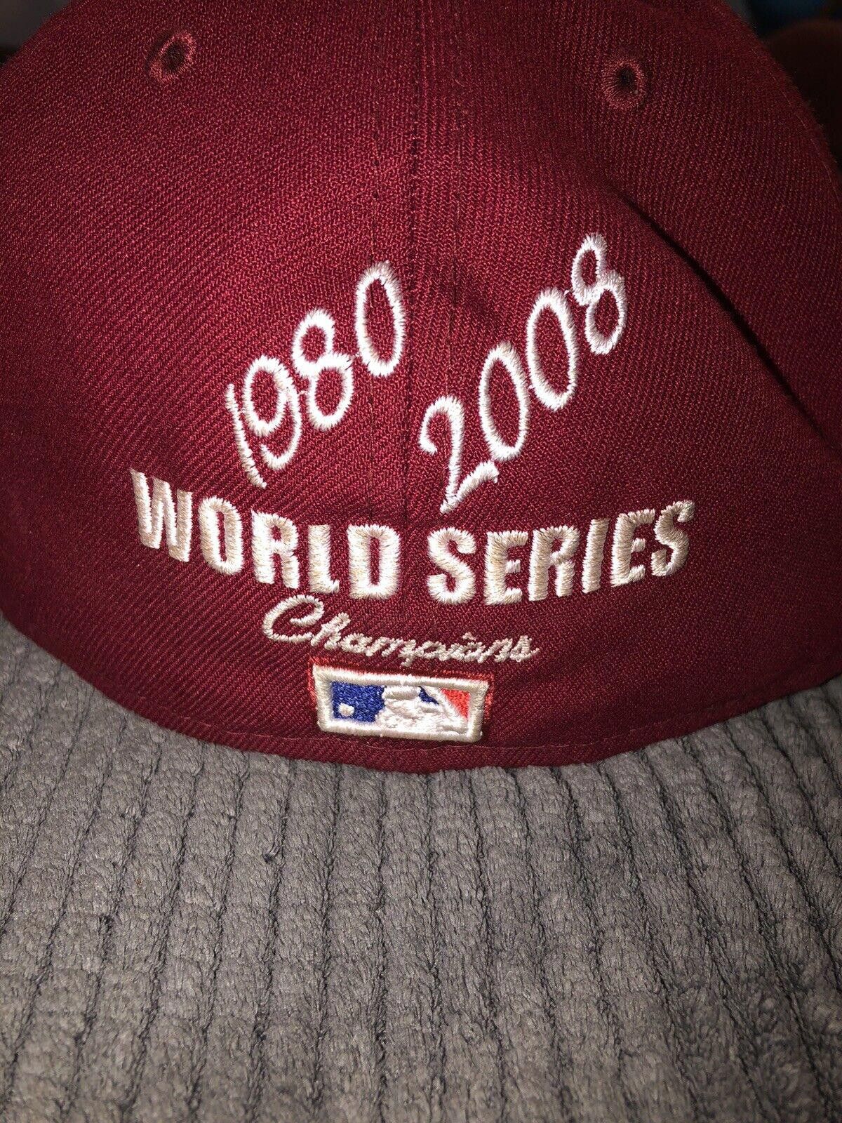 New Era New Era Phillies Crown Champs 59FIFTY Fitted Hat Size 7 1/2 Size ONE SIZE - 6 Thumbnail