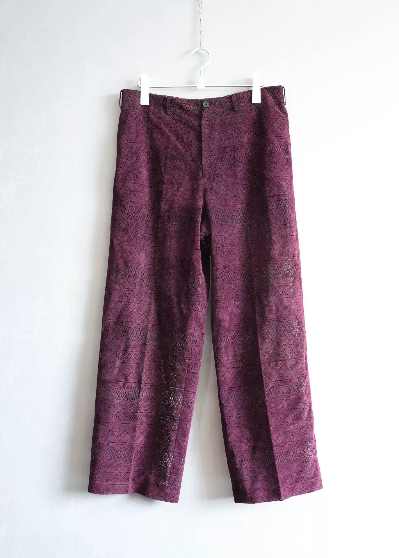 Yohji Yamamoto Yohji Yamamoto 97SS Knit Lace Trousers Size 38" / US 16 / IT 52 - 1 Thumbnail