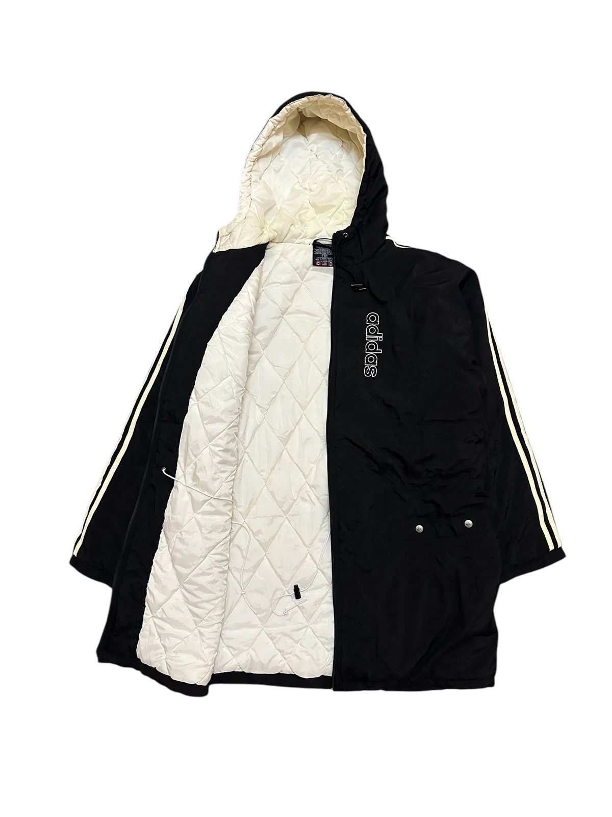 Adidas × Vintage Vintage Adidas Jacket Hoodie Winter Size US L / EU 52-54 / 3 - 2 Thumbnail