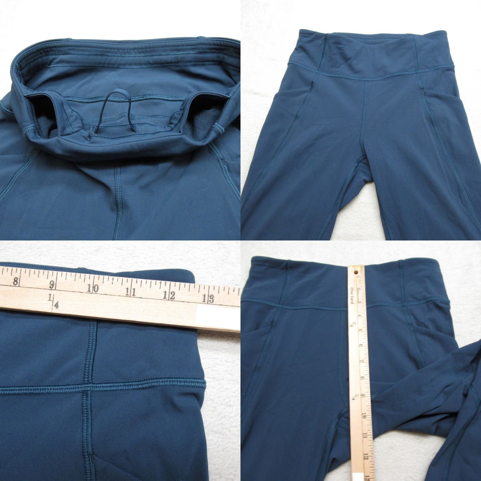 Lululemon Lululemon Leggings 6 Womens Sea Blue Time To Sweat Crop 23" Yoga 3 Pockets Flex Size 28" / US 6 / IT 42 - 8 Thumbnail