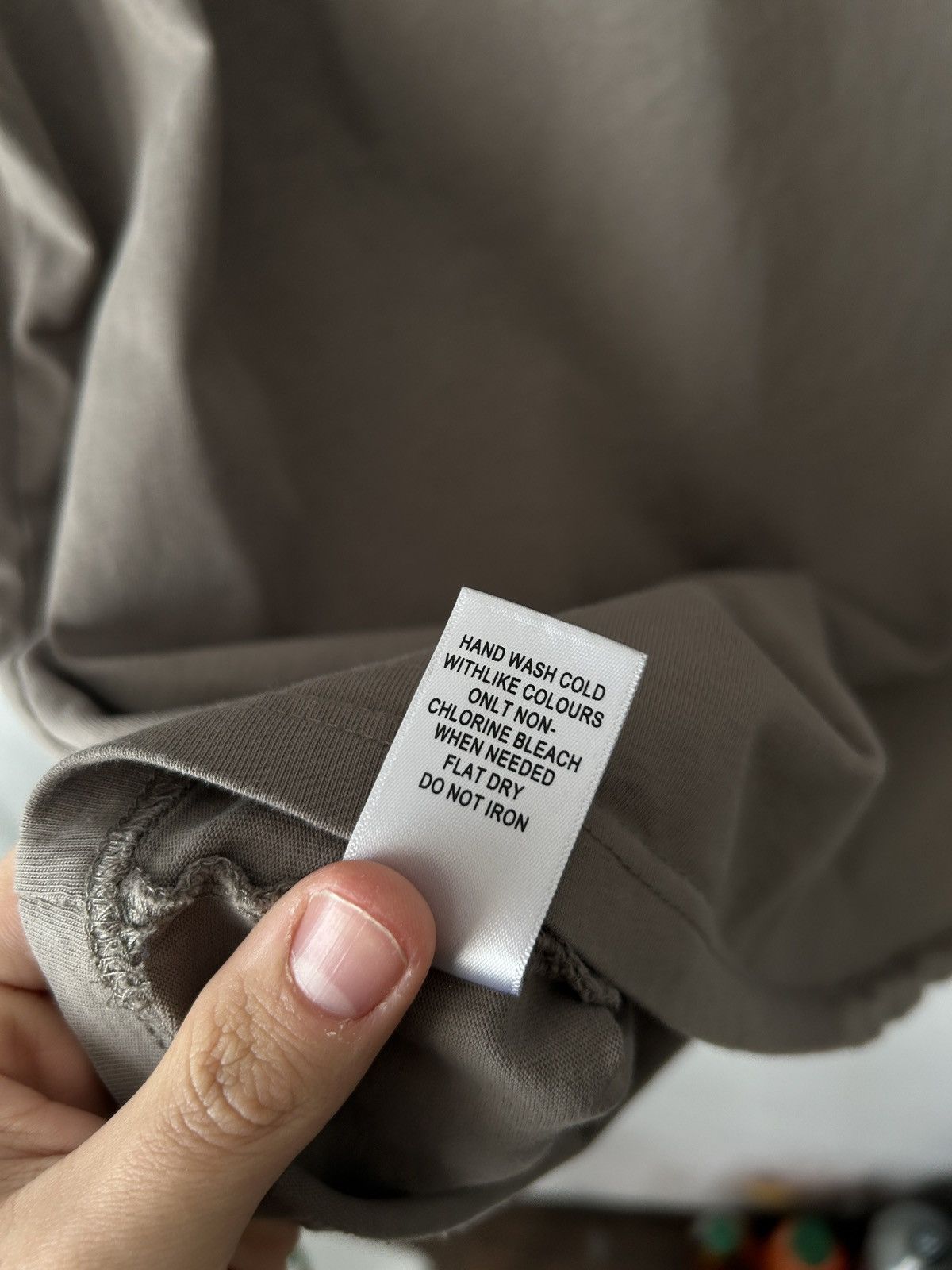 Essentials Fear Of God Essentials Taupe Boxy T-shirt Applique Logo Tee Size US XL / EU 56 / 4 - 7 Thumbnail