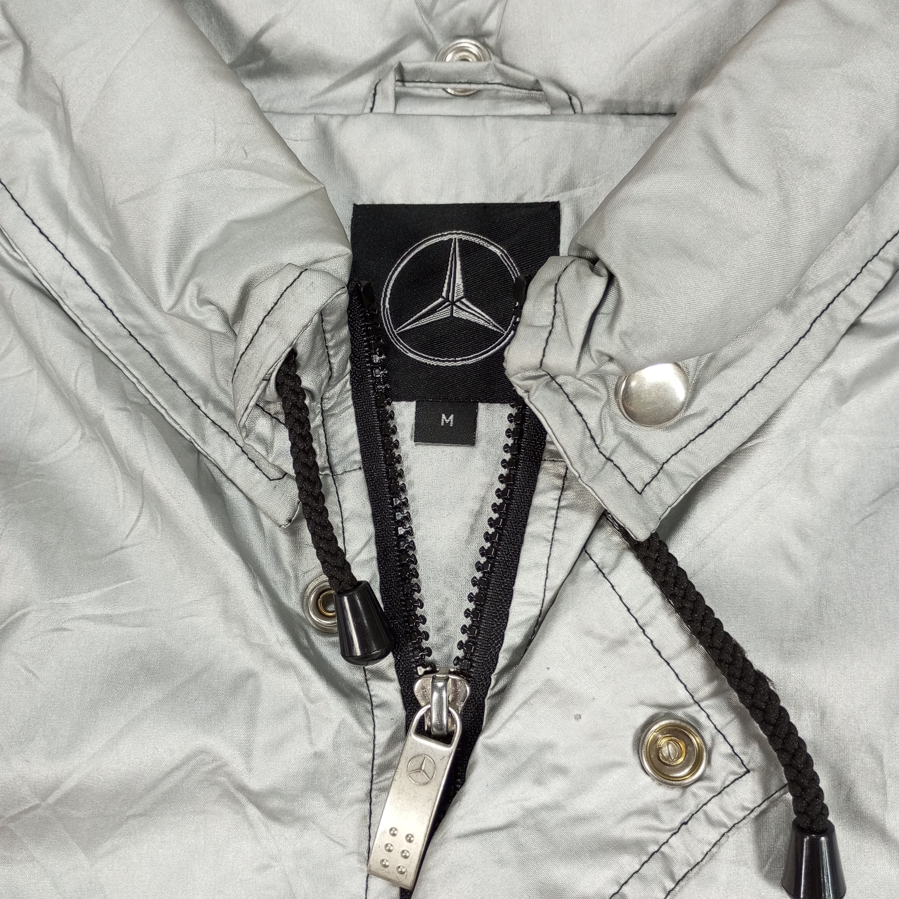 Mercedes-Benz × Vintage Mercedes Benz Logo Design Motorsports Windbreaker Jacket Size US XXL / EU 58 / 5 - 9 Thumbnail