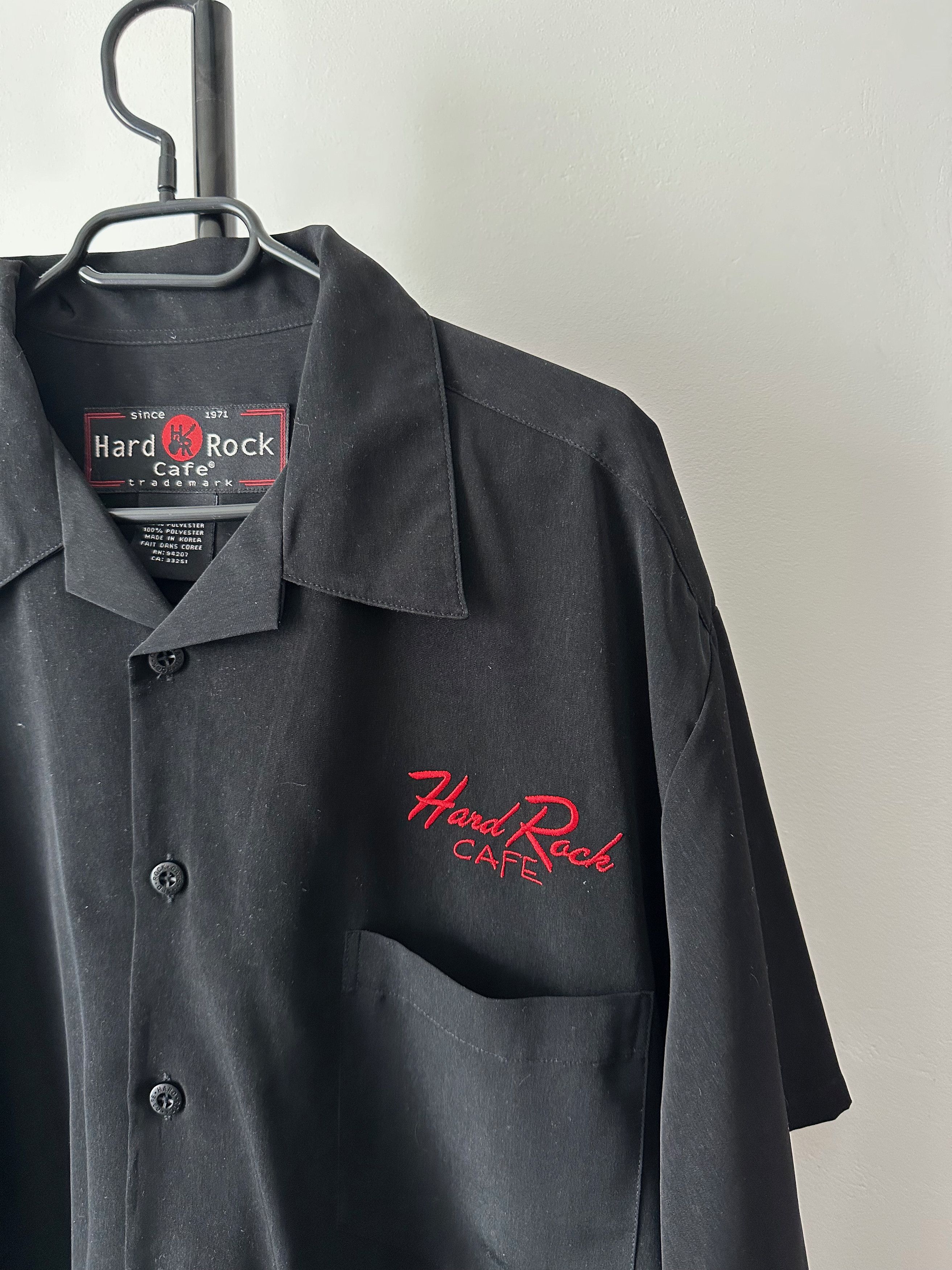 Hard Rock Cafe 90's Vintage Hard Rock Cafe Las Vegas black shirt short Size US XL / EU 56 / 4 - 4 Thumbnail